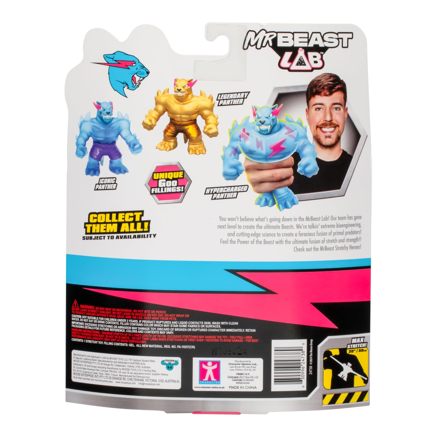 MrBeast Lab Heroes of Goo JIT Zu Goo Legendary Panther, Squeeze, Squish and Stretch MrBeast's Panther Up to 3 Times Its Size