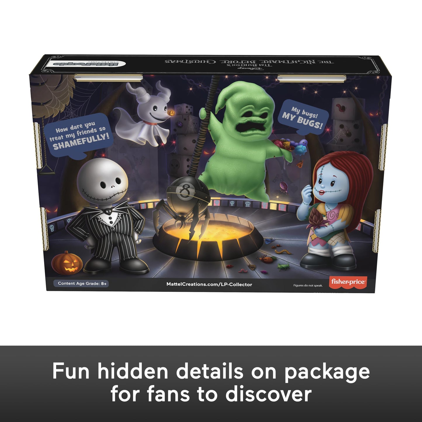 Little People Collector Disney Tim Burton’s The Nightmare Before Christmas 4-Figure Set for Fans & Adults, Display Pack (Amazon Exclusive)