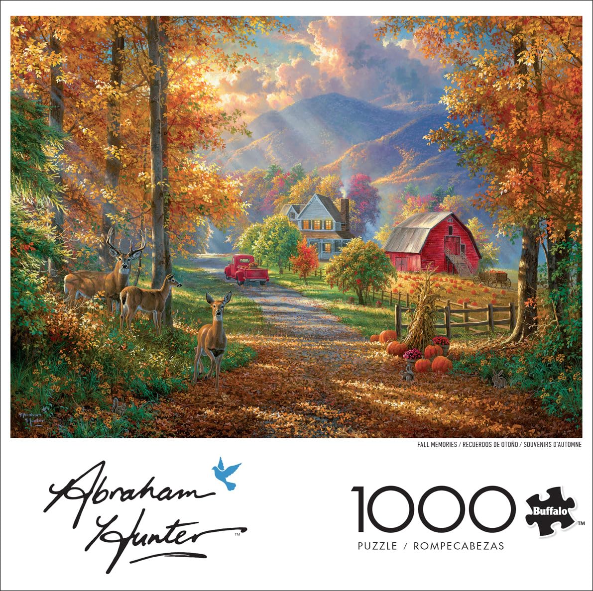 Buffalo Games Abraham Hunter Fall Memories – 1000-Piece Jigsaw Puzzle for Adults, Challenging Game Night Fun, 26.75"x19.75" Finished Size