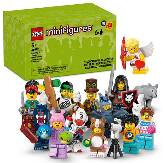 LEGO Minifigures Series 27 6-Pack – Collectible Mystery Figures for Kids 5+, 12 Possible Characters, Birthday & Gift Idea, 66795