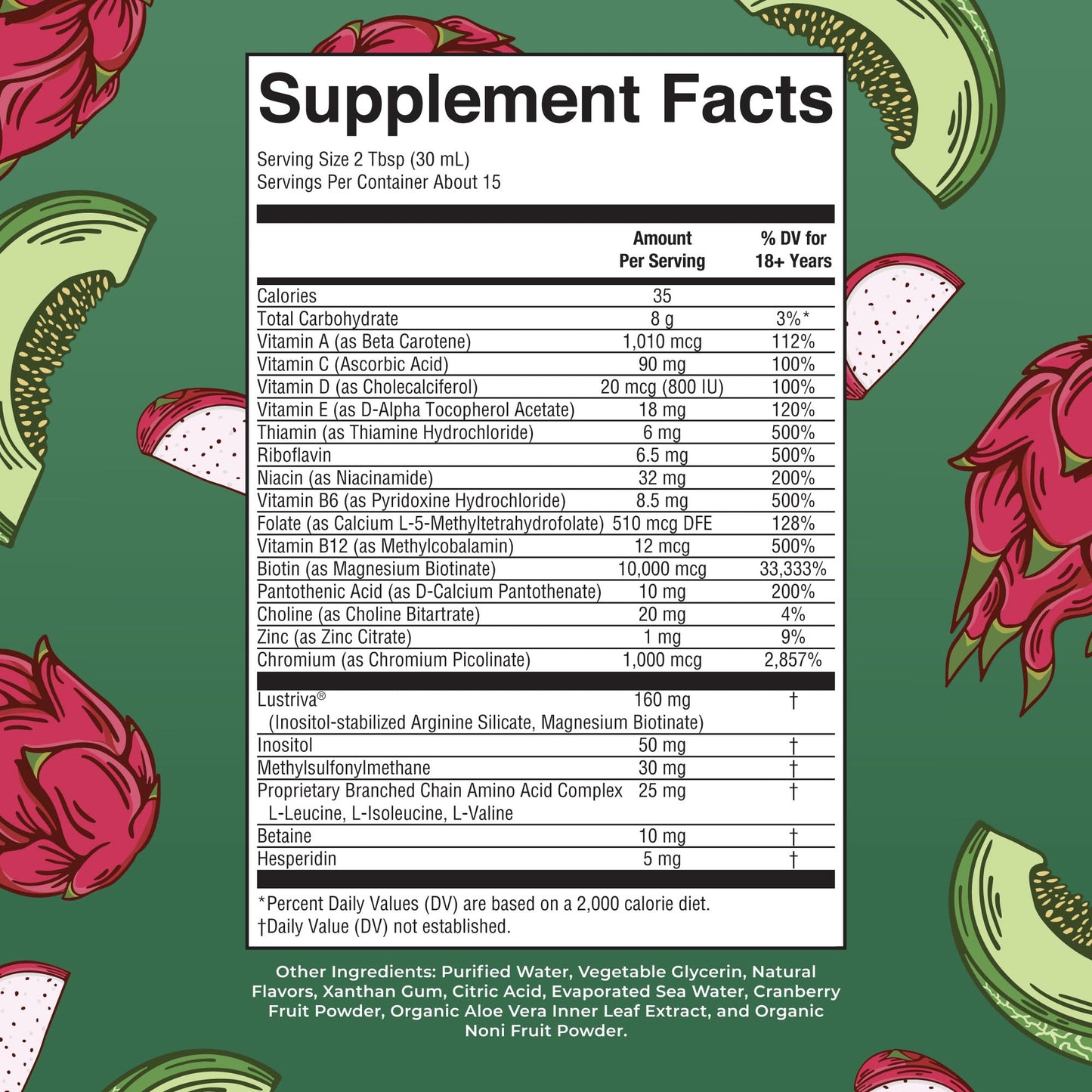 MaryRuth's Liquid Multivitamin + Hair Growth | Biotin 10000mcg | Lustriva Supplement for Thicker Hair & Smooth Skin | Clinically Tested | 15.22 Fl Oz