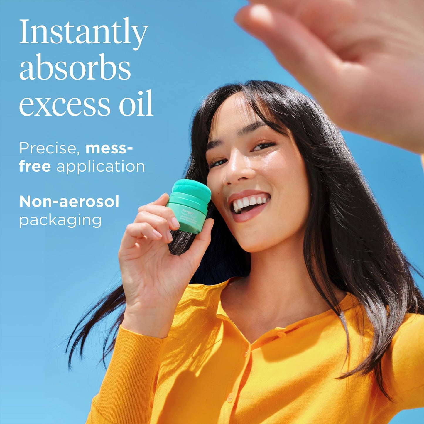 Style & Treat Dry Shampoo Puff - Universal for All Hair Colors - Mattifying Dry Shampoo Powder - Non-Aerosol, Talc Free, Benzene Free - 0.5 oz/15 g