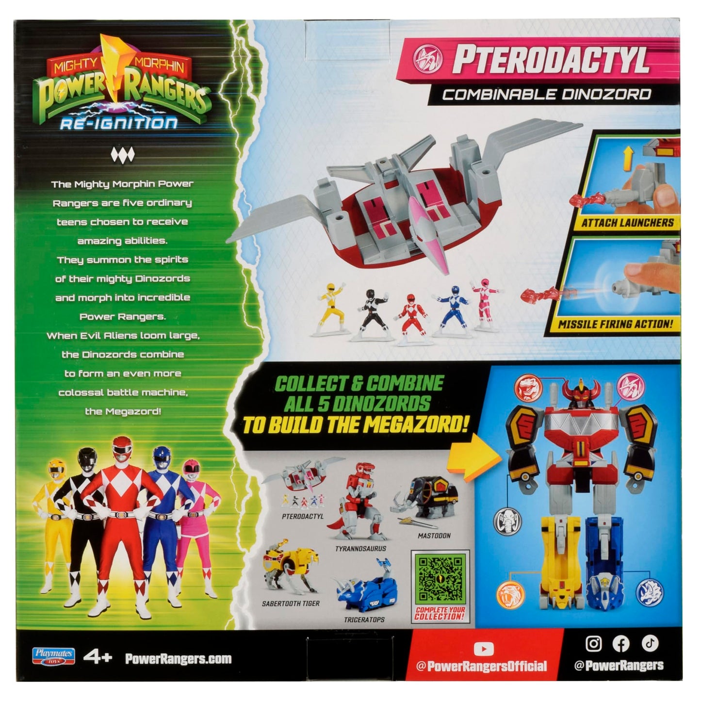 Mighty Morphin Power Rangers Pterodactyl Combinable Dinozord by Playmates Toys