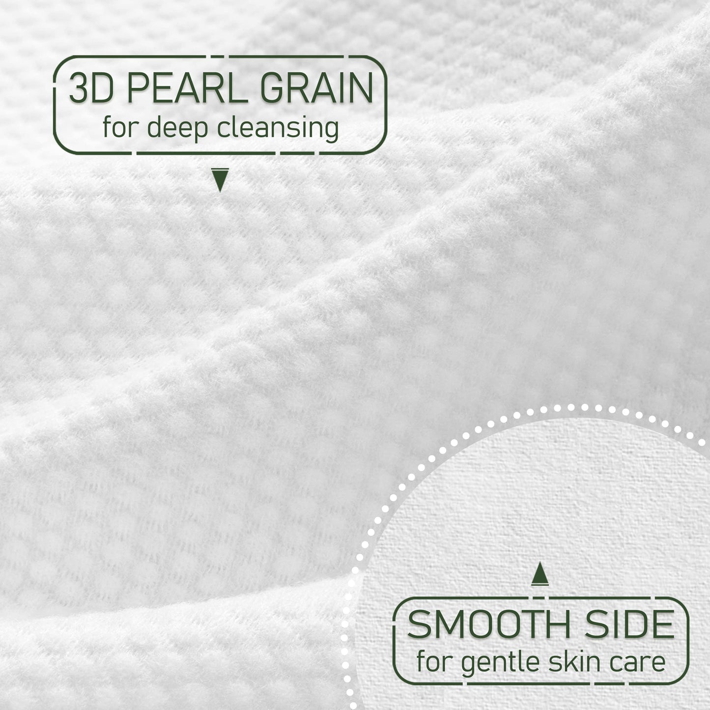 WOWOTEX Bamboo Disposable Face Towels – Biodegradable, Extra Thick & Soft, 60 Count, Ideal for Sensitive Skin, Makeup Removal & Travel