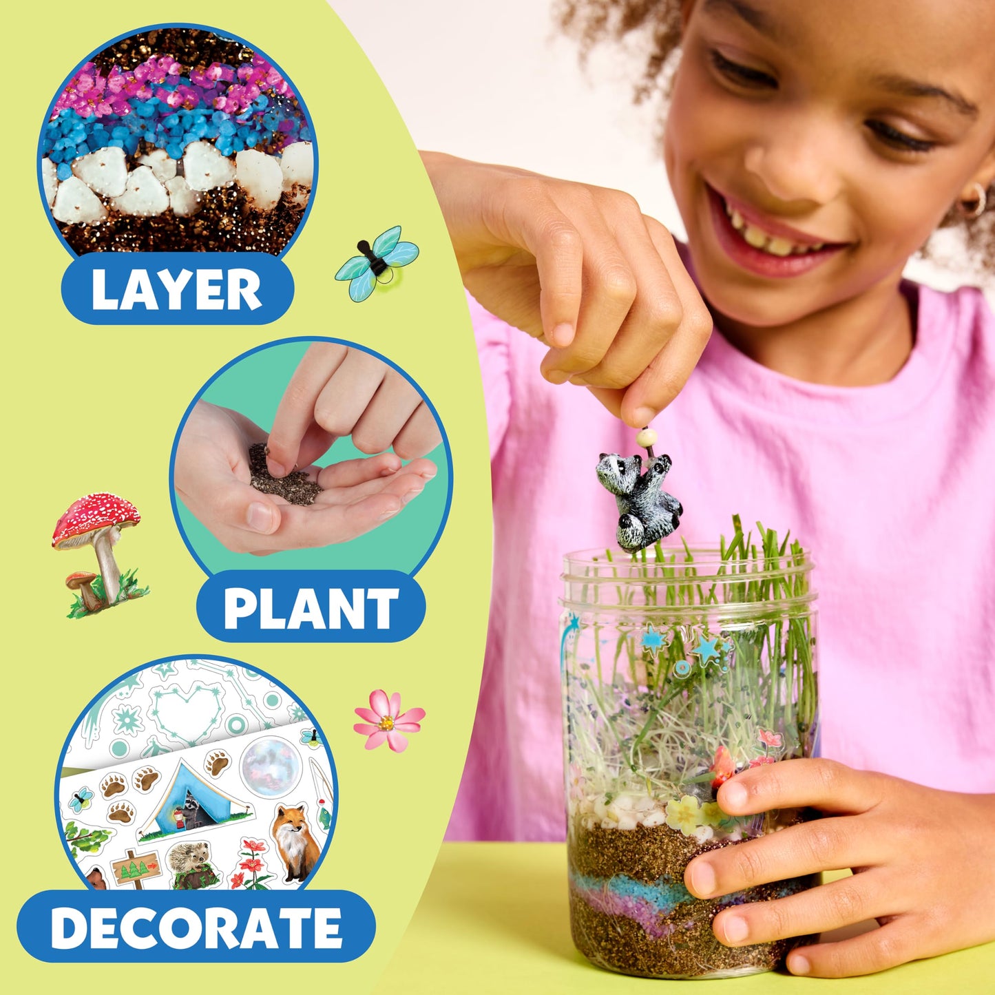 Creativity for Kids Grow 'N Glow Terrarium Kit - Educational Science Kits, Kids Gifts for Boys and Girls, Craft and STEM Projects (Ages 6+)