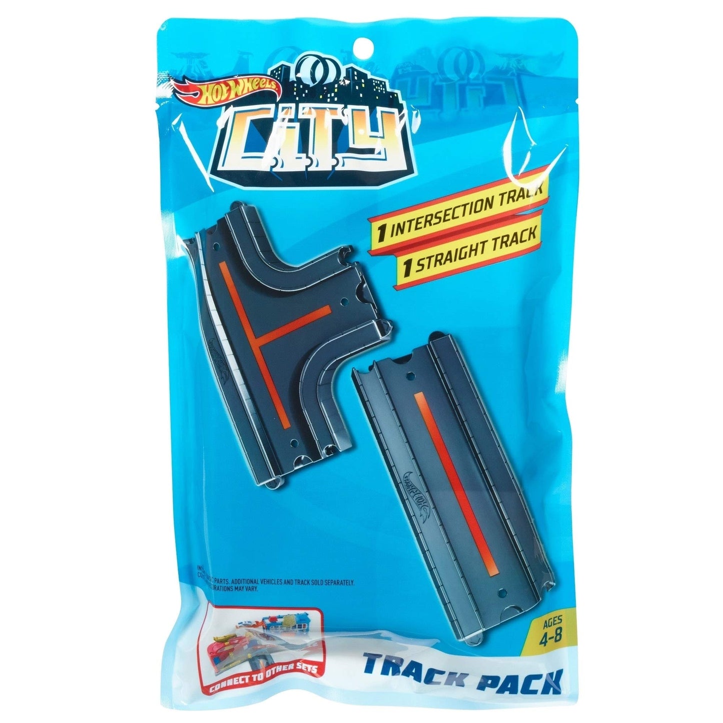 Hot Wheels "Straight + Intersection Toy Vehicle, Multicolor