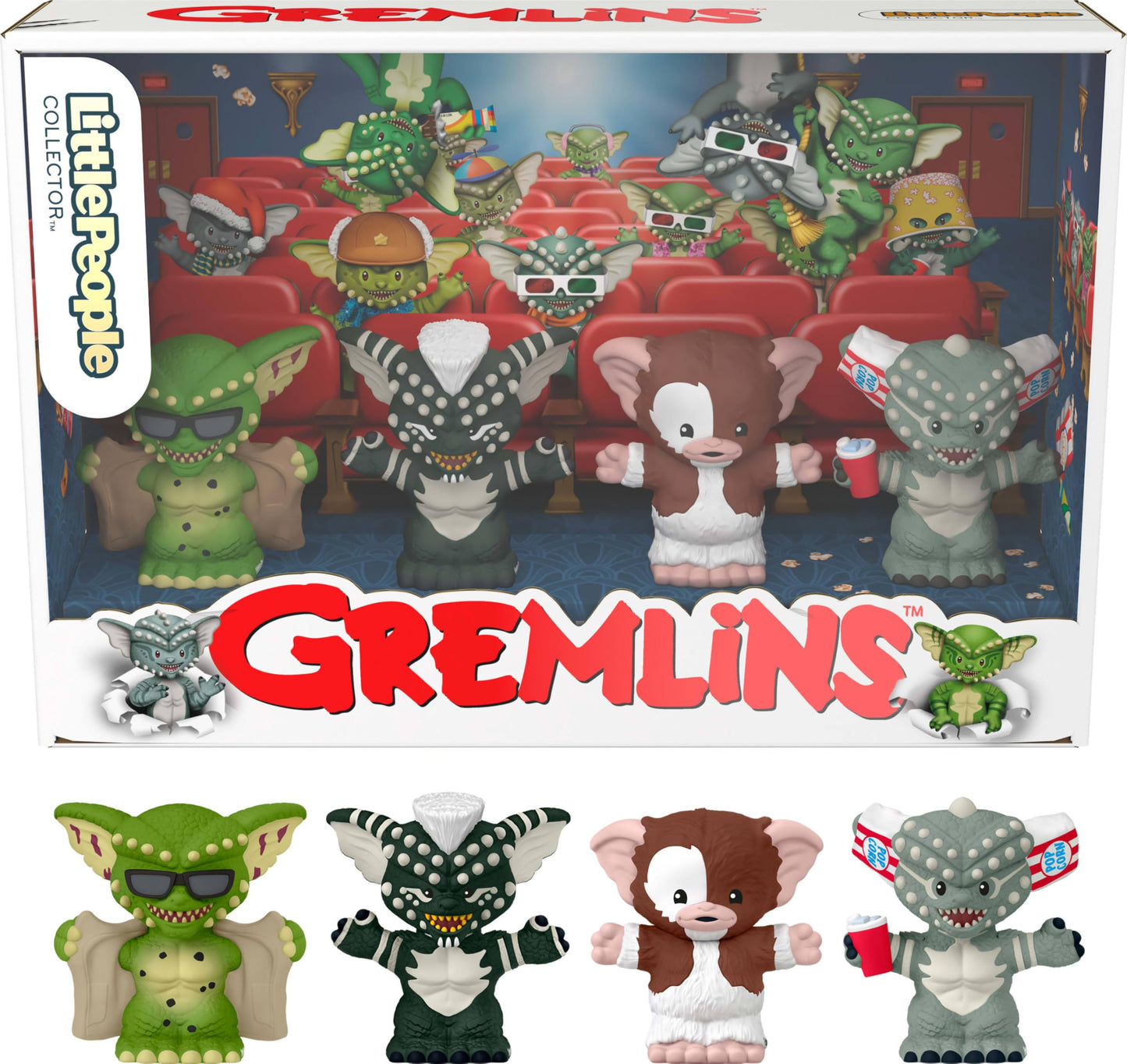 Little People Collector Gremlins Movie Special Edition Set in Display Box for Adults and Fans, 4 Figures