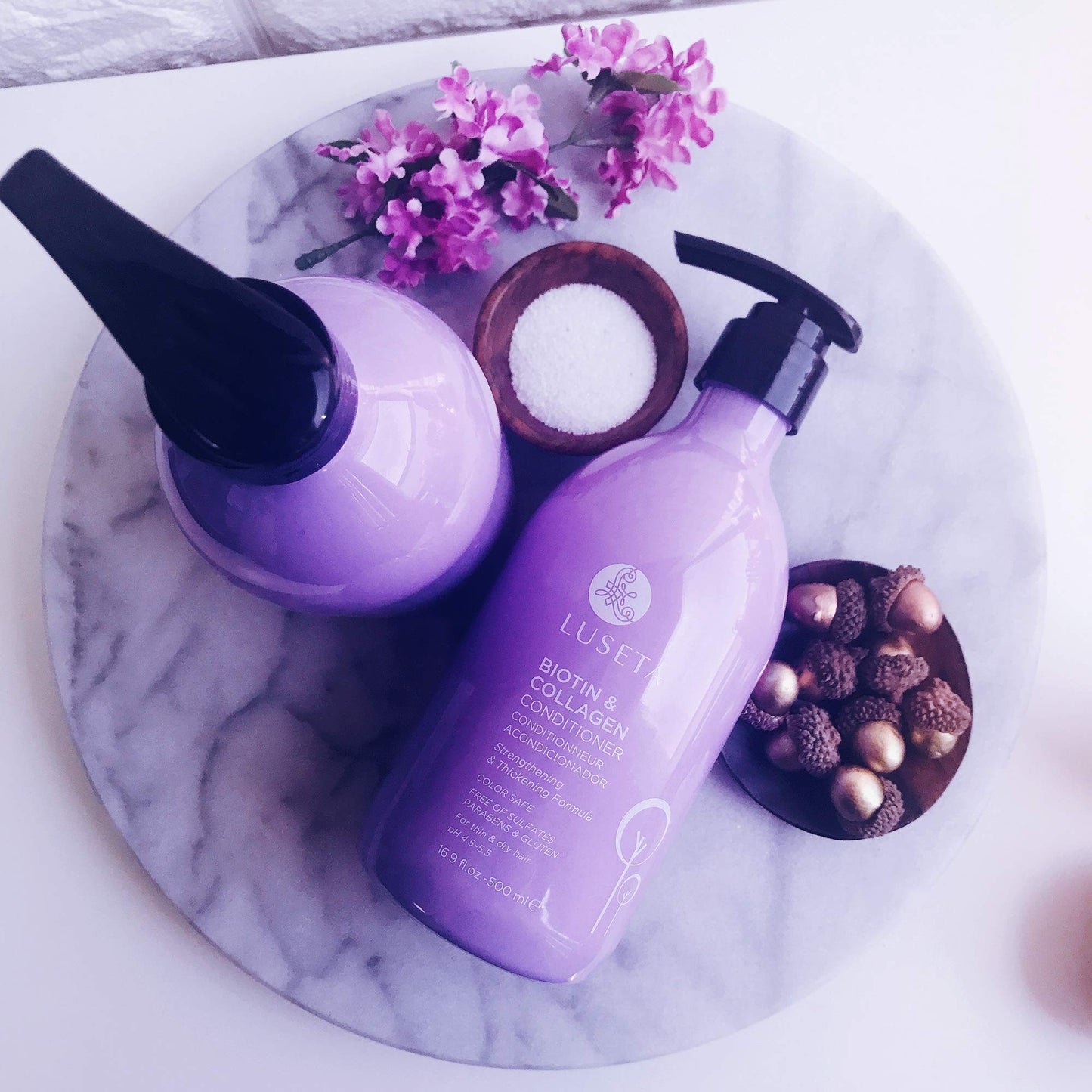 Luseta Biotin & Collagen Conditioner 33.8oz – Thickening Formula for Hair Growth & Hair Loss – Argan Oil Repair, Sulfate & Paraben Free