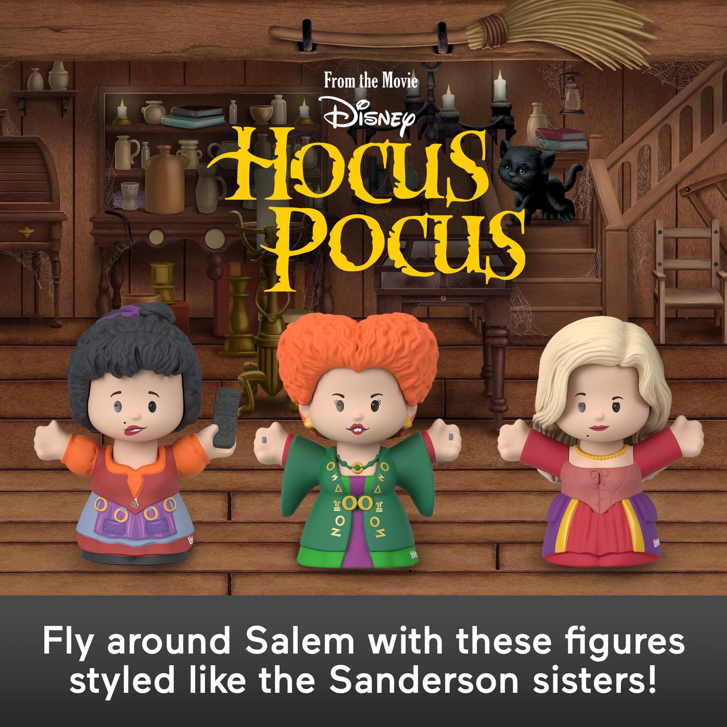 Little People Collector Disney Hocus Pocus Movie Special Edition Set for Adults & Fans, 3 Figures in a Display Package