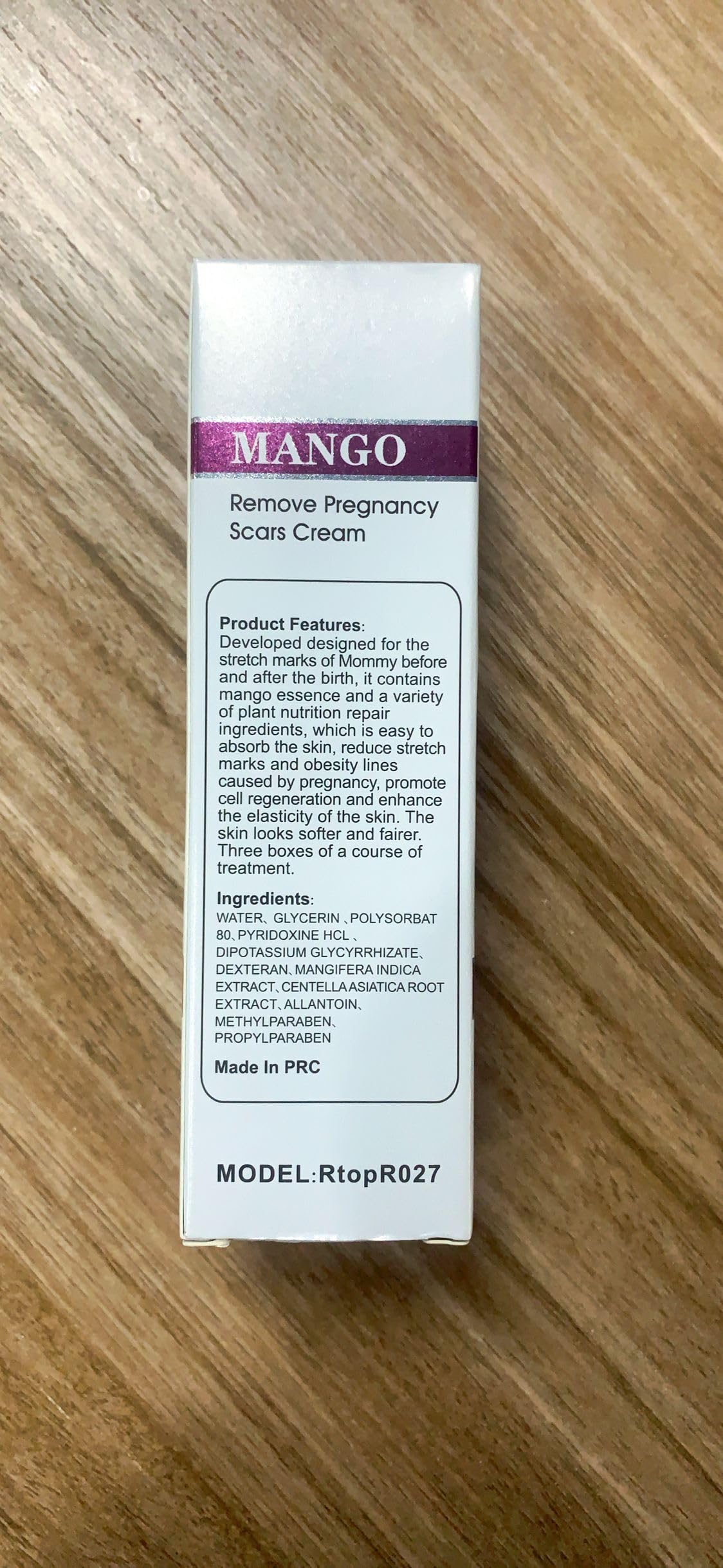 RtopR Mango Stretch Marks and Scar Cream -Stretch Marks and Scar Removal Cream for Pregnancy - Best Body Moisturizer-40g