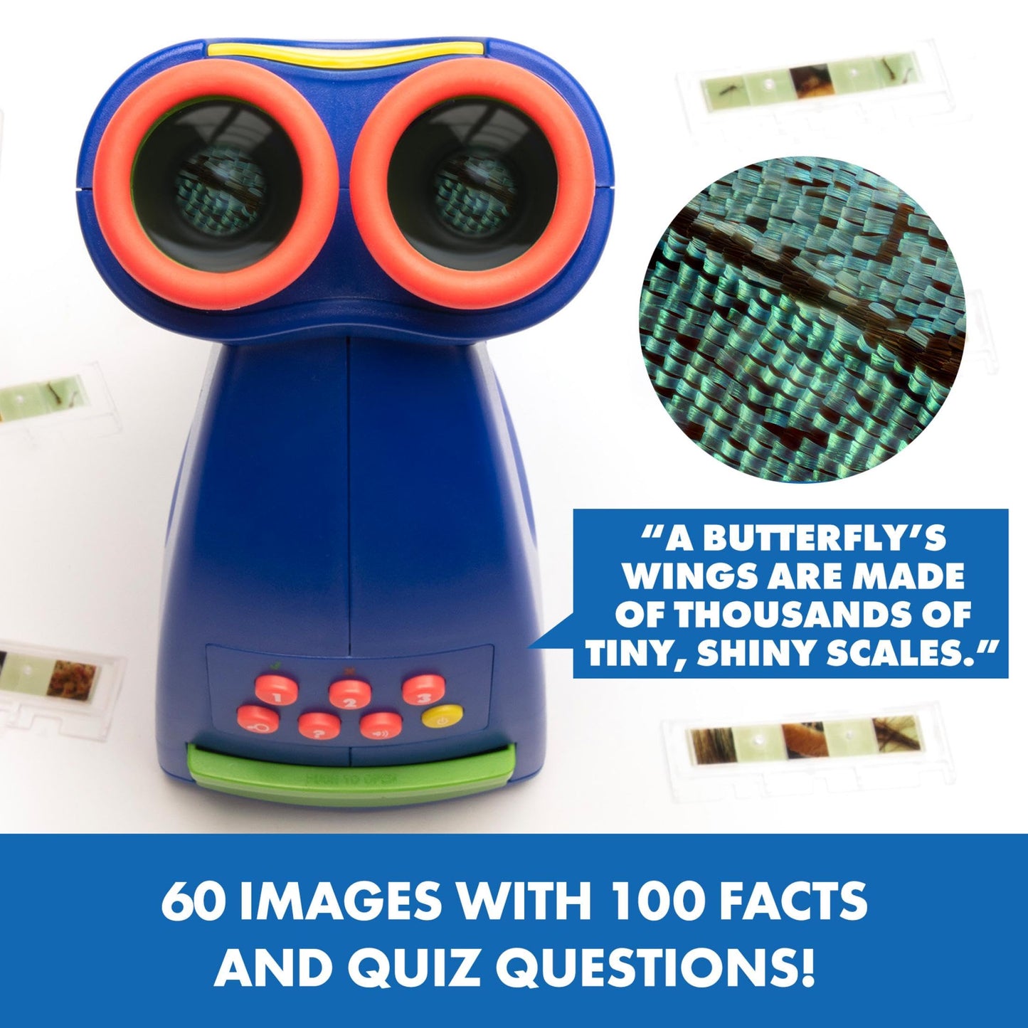 Educational Insights GeoSafari Jr. Talking Kids Microscope, Preschool STEM Toy, Featuring Bindi Irwin, Microscope for Kids, Gift for Toddlers Ages 3+