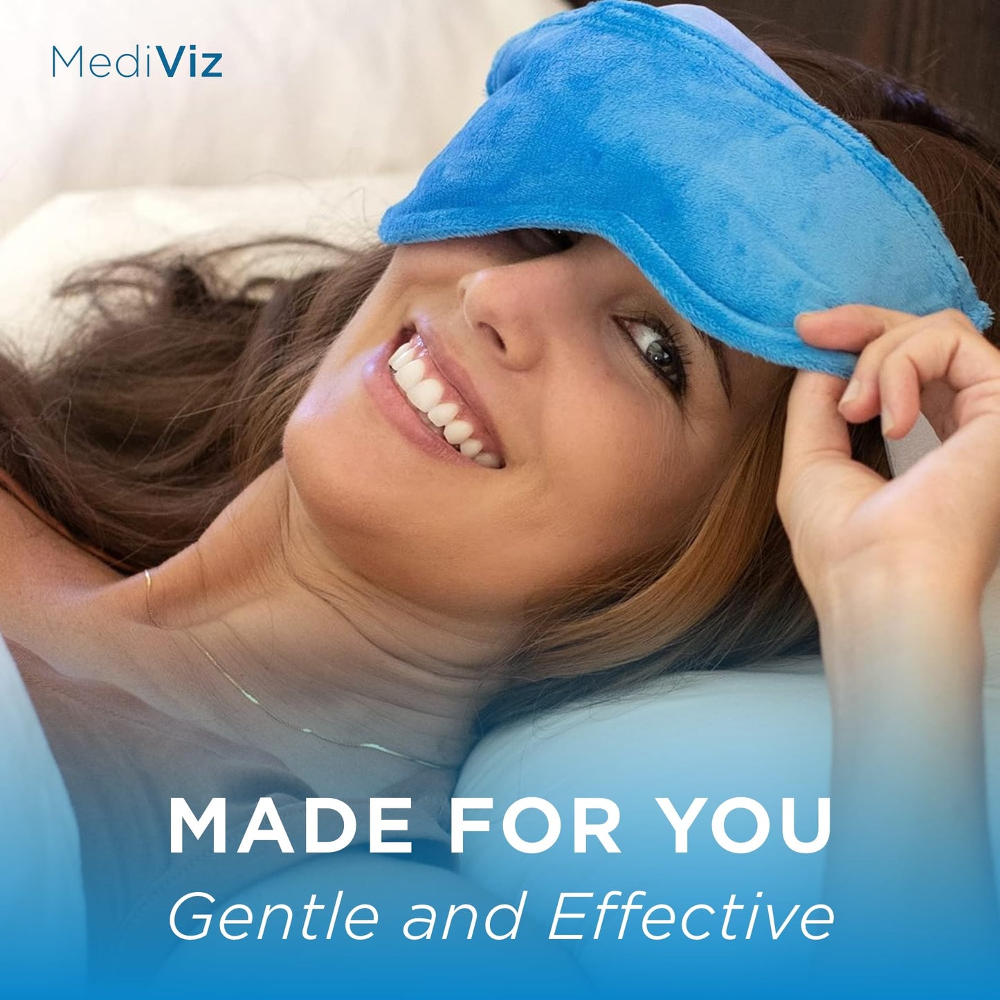 Mediviz Warm Compress Eye Mask - Moist Heat Compress for Irritated Eyes and Eyelid Lumps and Bumps