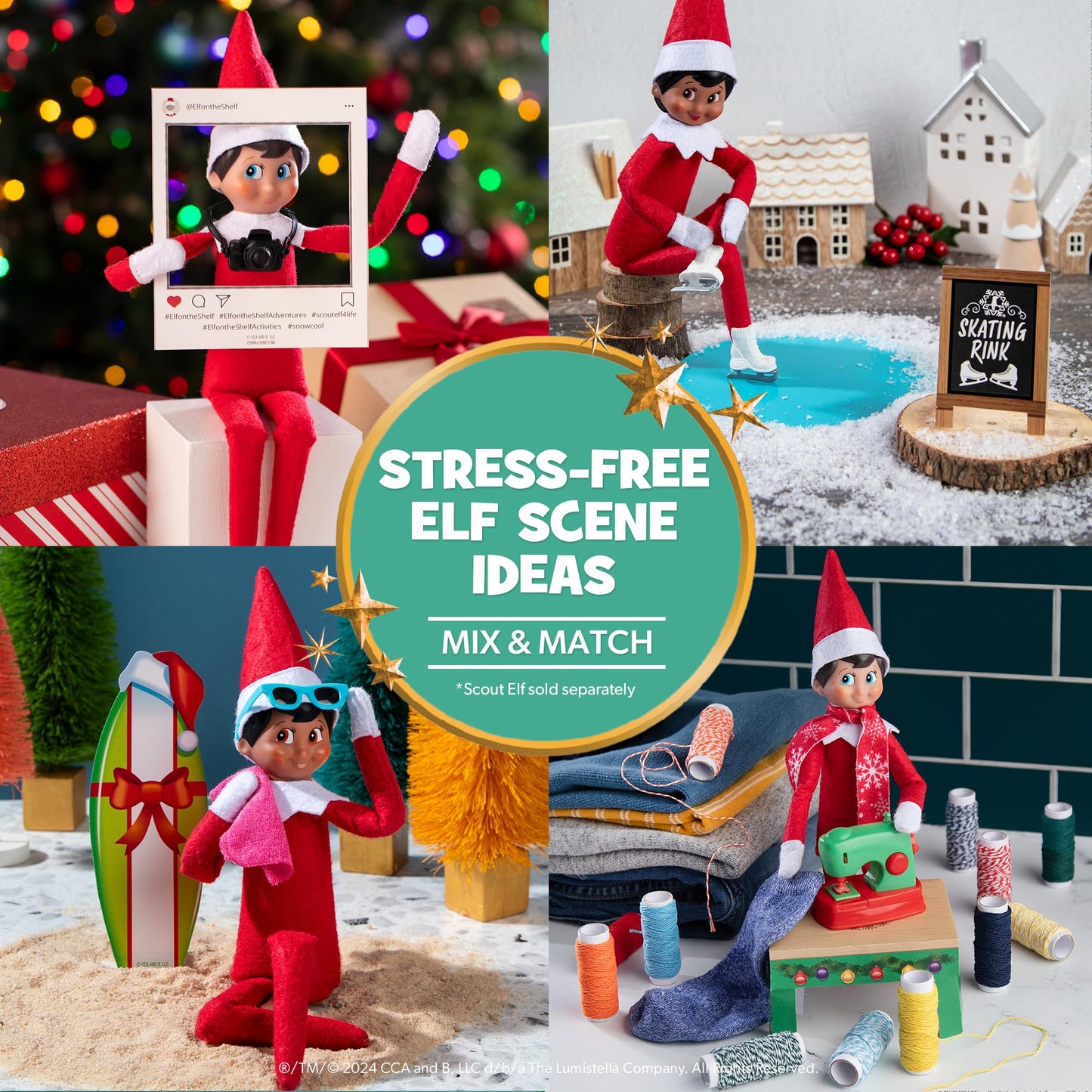 The Elf on the Shelf 24-Day Super Set – 80+ Props, MagiFreez Pants & Calendar for 24 Days of Elf Magic, Ages 3+, Scout Elf Not Included