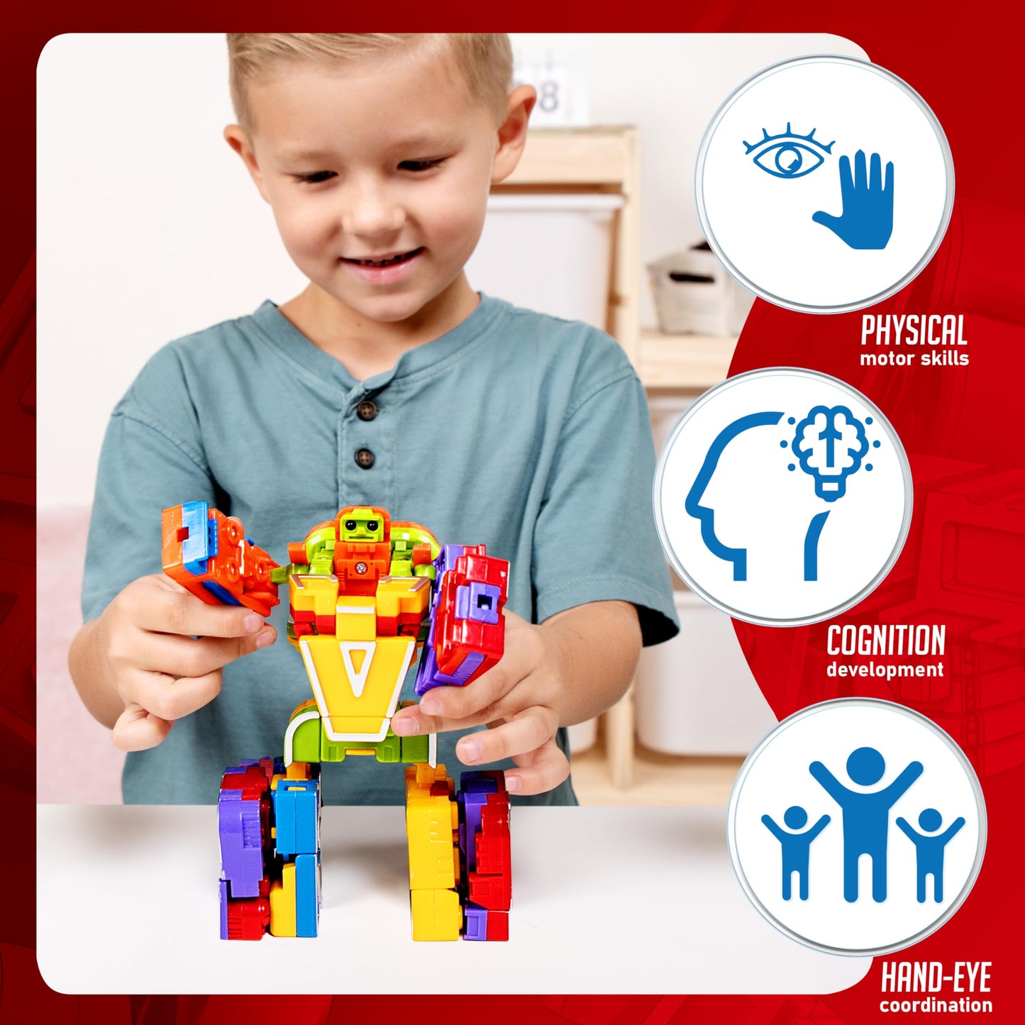 JOYIN Alphabet Robots for Kids - ABC Learning Transforming Letters Toy, Educational Alphabots for Toddlers, Classroom Prizes & Gifts