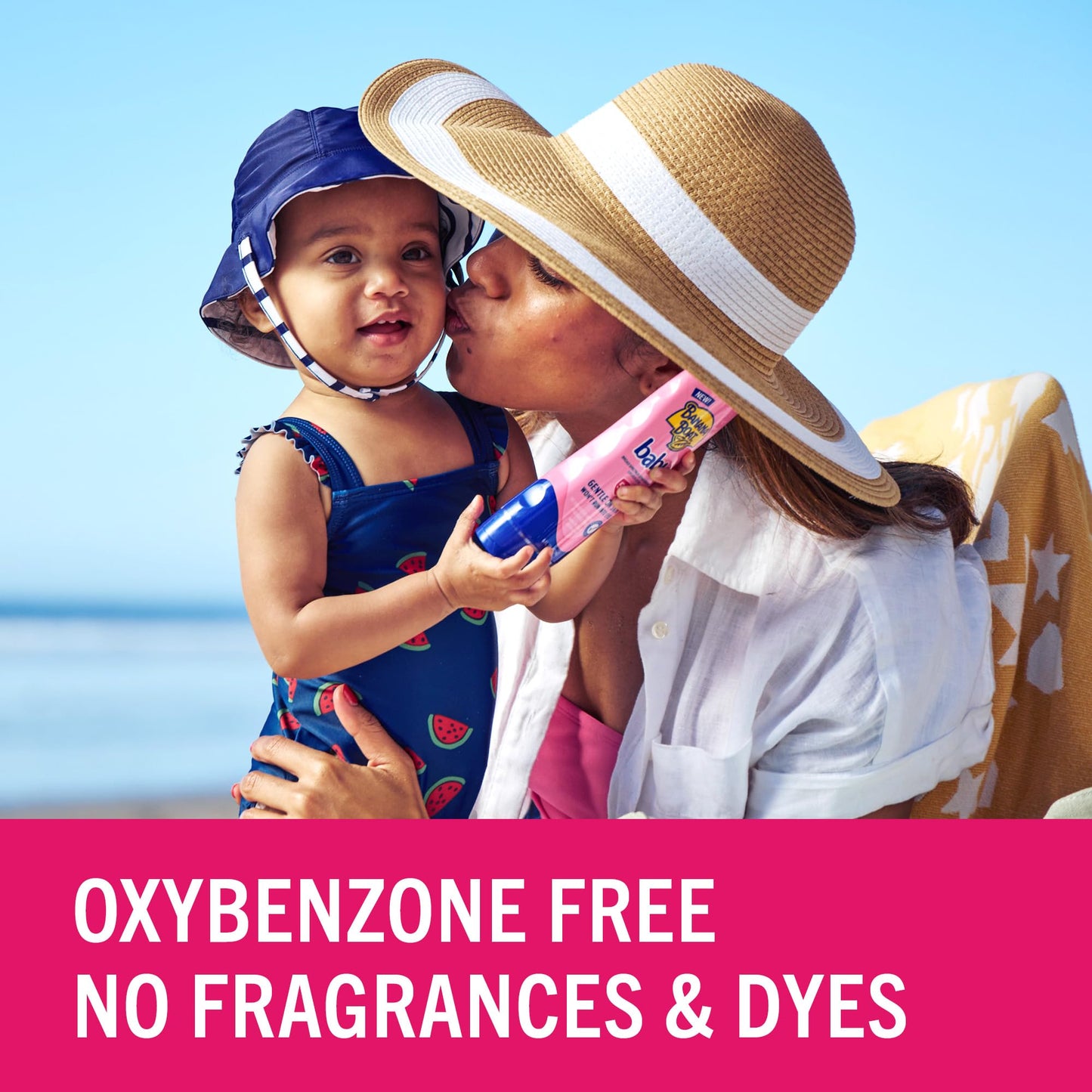 Banana Boat Baby Sunscreen SPF 50, 6oz | SPF 50 Sunscreen for Babies and Toddlers, Beach Essentials, Baby Sunblock, 6oz