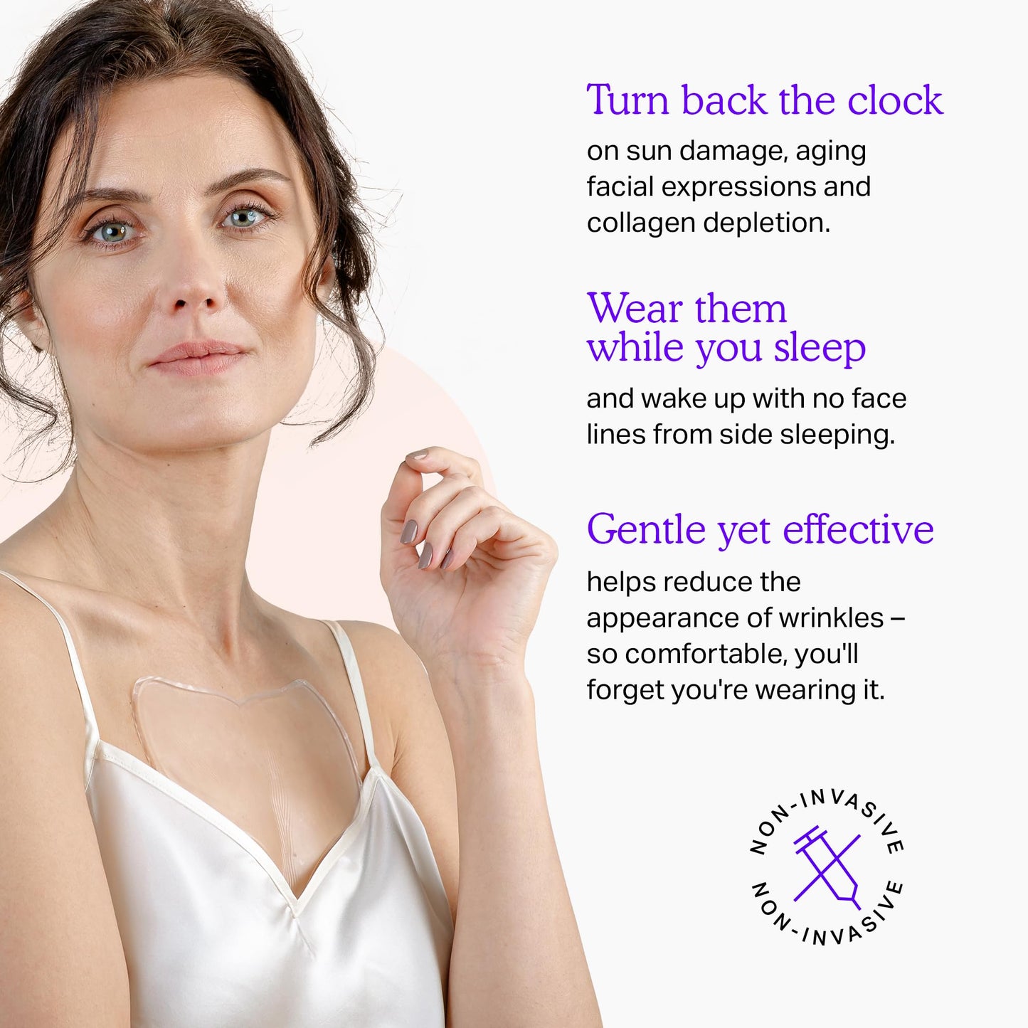 BLUMBODY Chest Wrinkle Pads – Reusable Silicone Anti-Wrinkle Patches for Neck & Décolleté, Skin Firming & Smoothing, 1-Month Supply