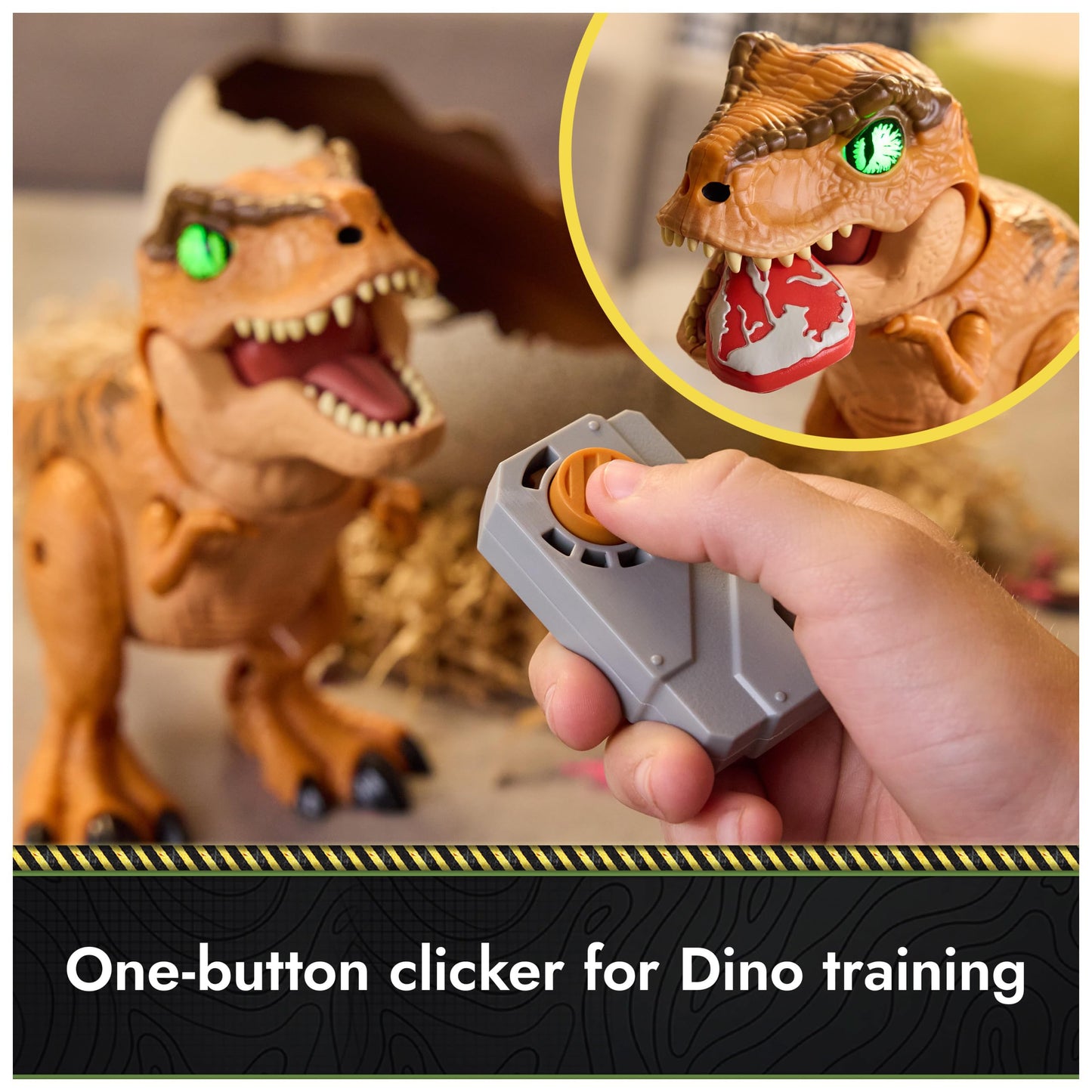 Primal Hatch Jurassic World Dinosaur & Egg Toy – Hatch, Train & Play with 100+ Sounds & Reactions, Kids Toy for Ages 5+