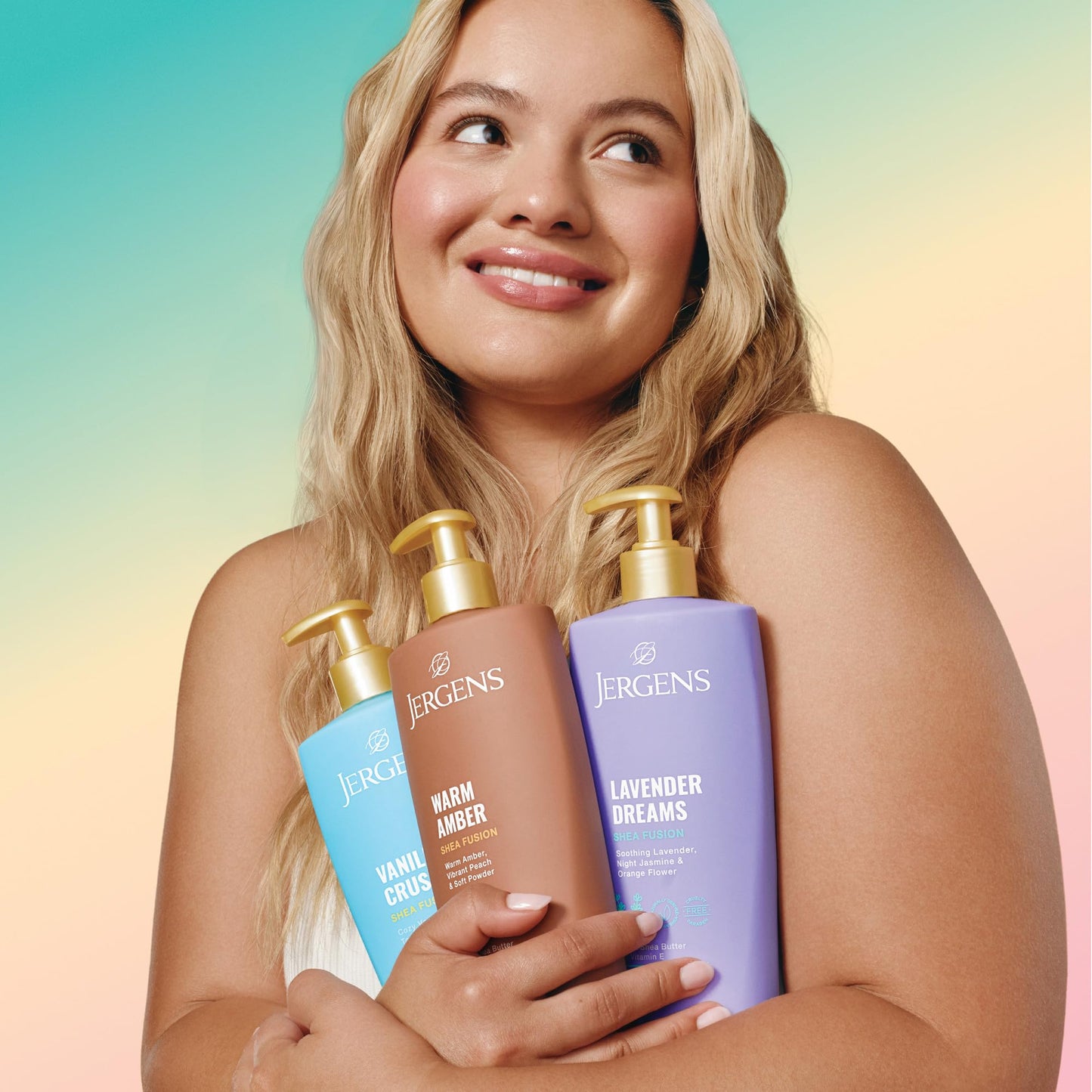 Jergens Shea Fusion Vanilla Crush Body Lotion, Moisturizer with Shea Butter & Vitamin E, 14 Fl Oz