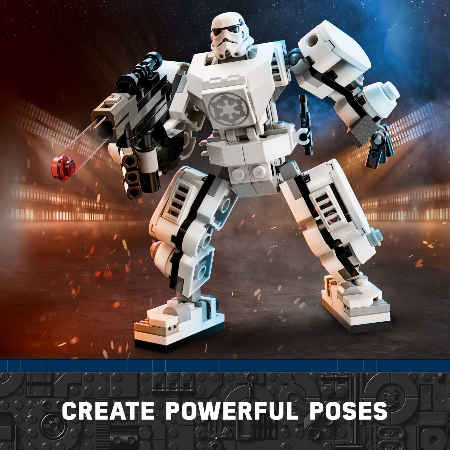 LEGO Star Wars Stormtrooper Mech 75370 – Buildable Action Figure with Cockpit, Blaster & Stormtrooper Minifigure for Kids