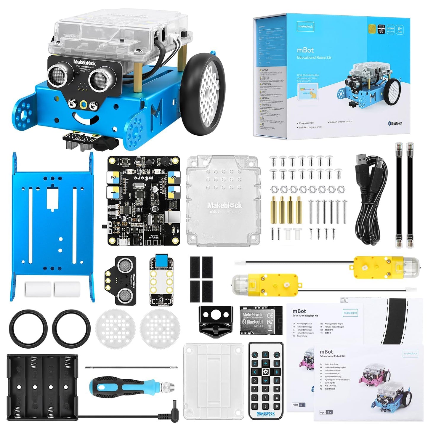 Makeblock mBot Robot Kit for Kids 8-12 – STEM Coding Robot with Scratch & Arduino, Educational Science Kit for Boys & Girls Age 8+