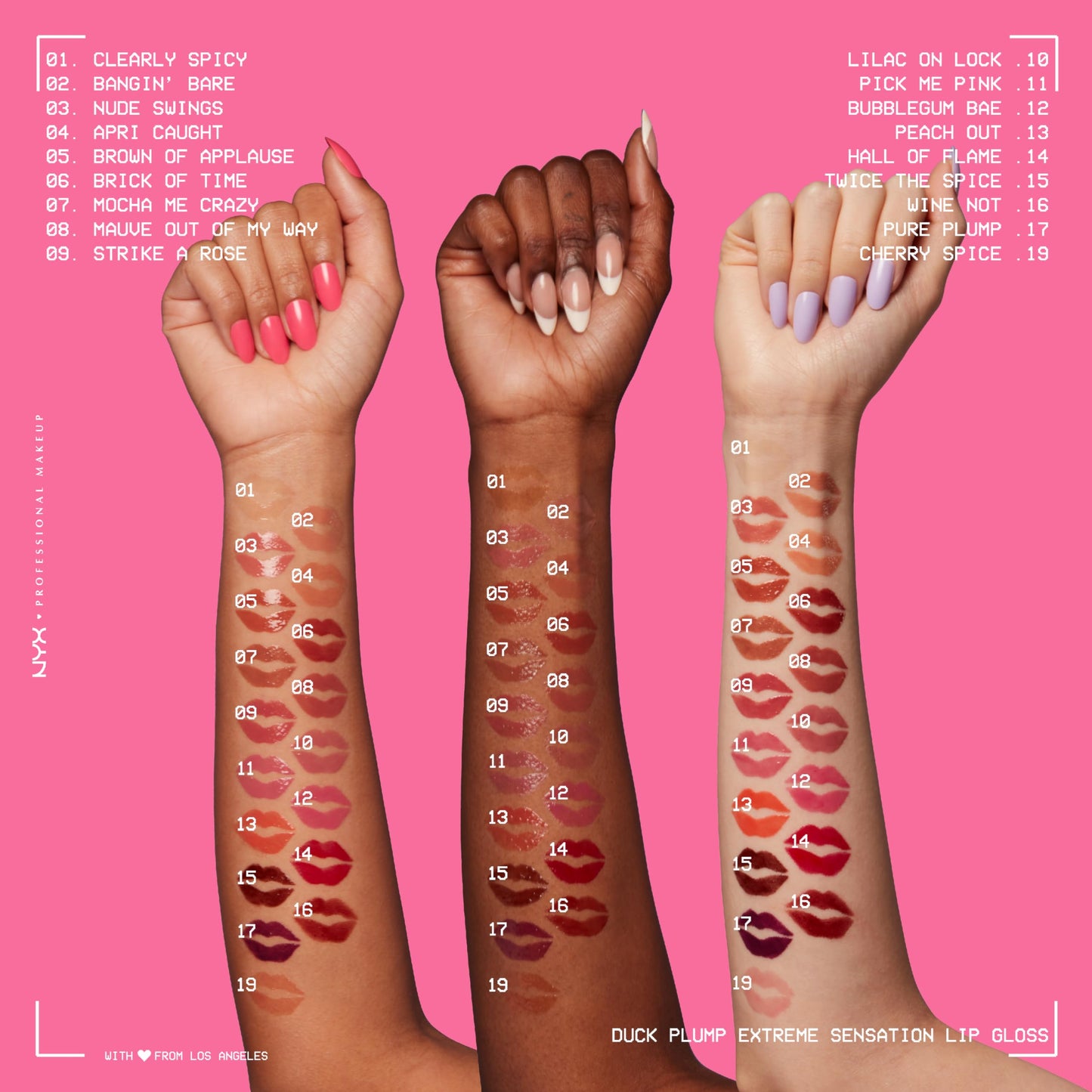 NYX PROFESSIONAL MAKEUP Duck Plump High Pigment Lip Gloss, Lip Plumper Gloss with Spicy Ginger - Clearly Spicy