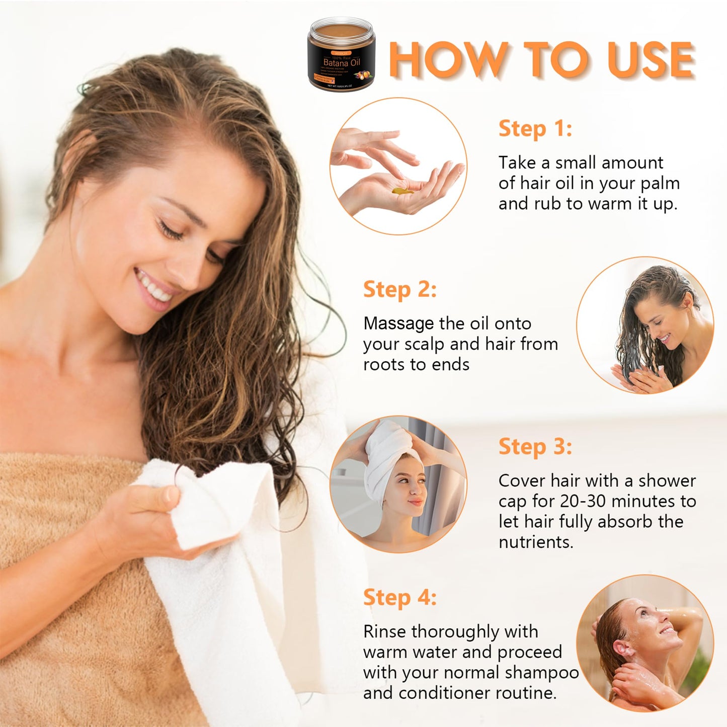 Raw Batana Oil 5.3 oz – 100% Pure Unrefined Organic Oil from Honduras | Promotes Hair Growth, Reduces Hair Loss & Boosts Thickness for Men & Women