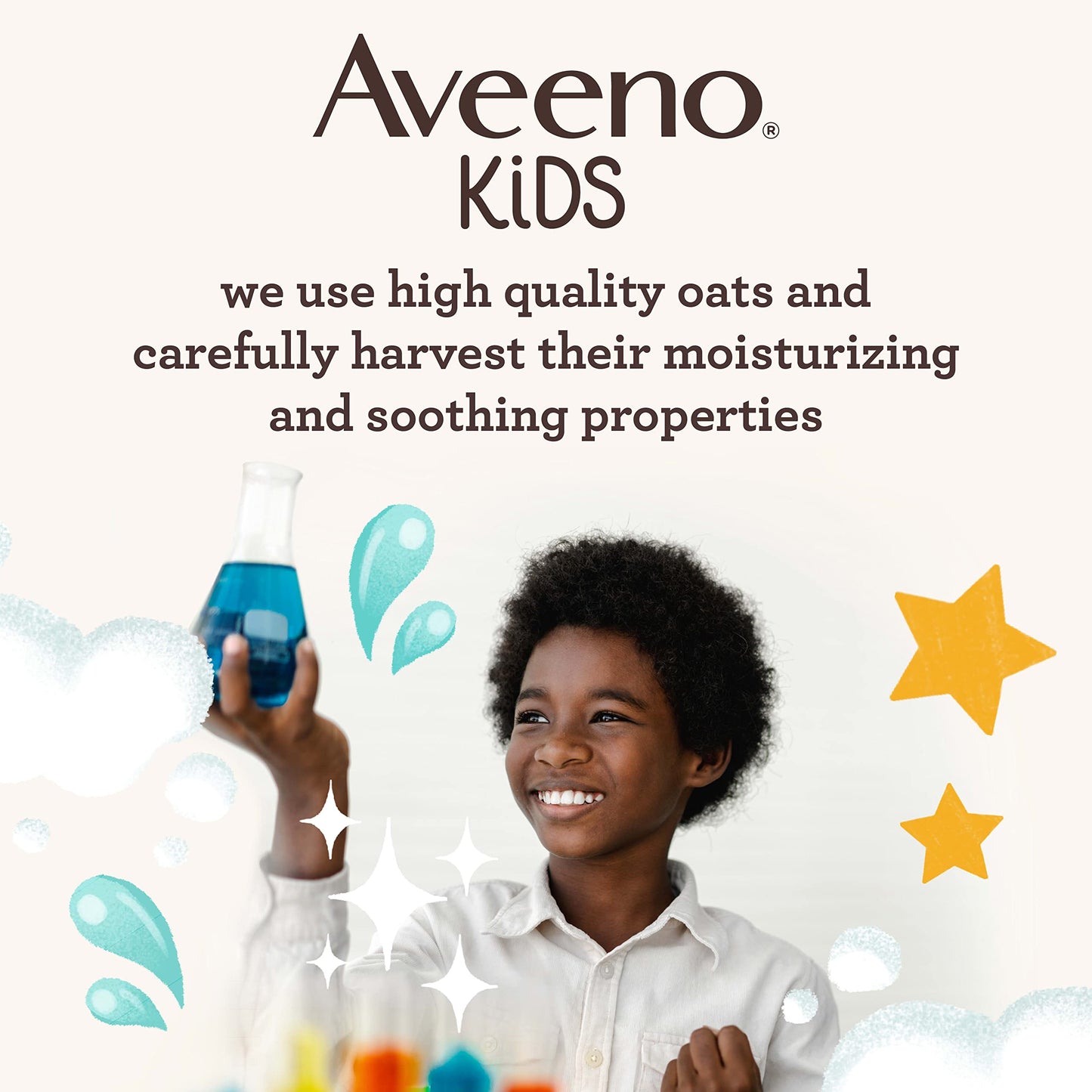 Aveeno Kids Sensitive Skin Gel Cream with Prebiotic Oat, Lightweight, Quick-Dry, Hypoallergenic, 24H Hydration for Face & Body, 8 oz
