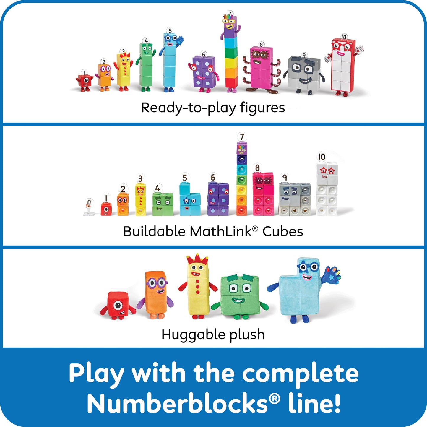 hand2mind Numberblocks Friends Eleven & Twelve Figures, Math & Number Toys for Toddlers 3-5, Preschool Learning, Educational Figurines