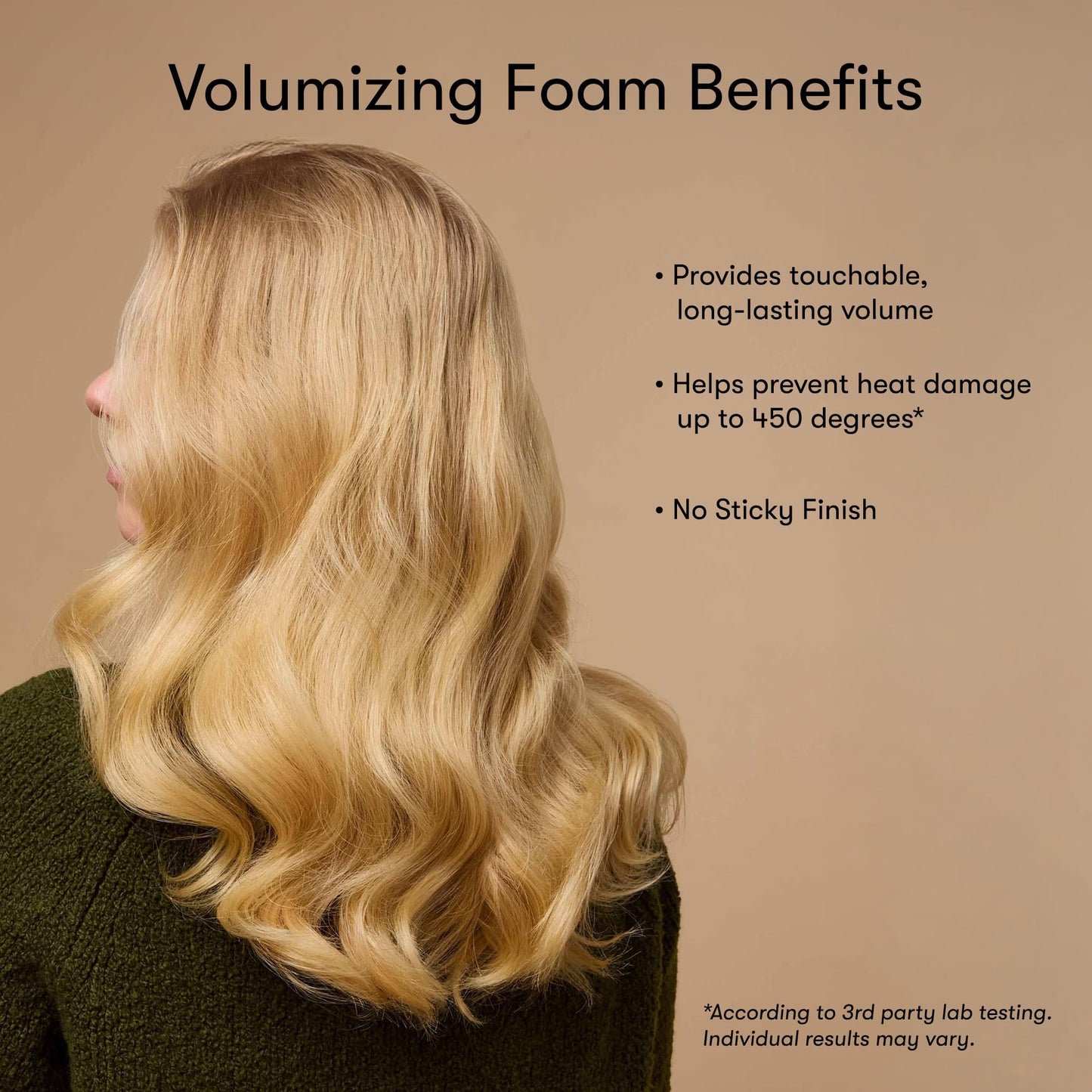 Odele Volumizing Foam Hair Styler for Heat Protection, Added Lift, and Straight to Wavy or Fine to Medium Hair Types, 5 Fl Oz