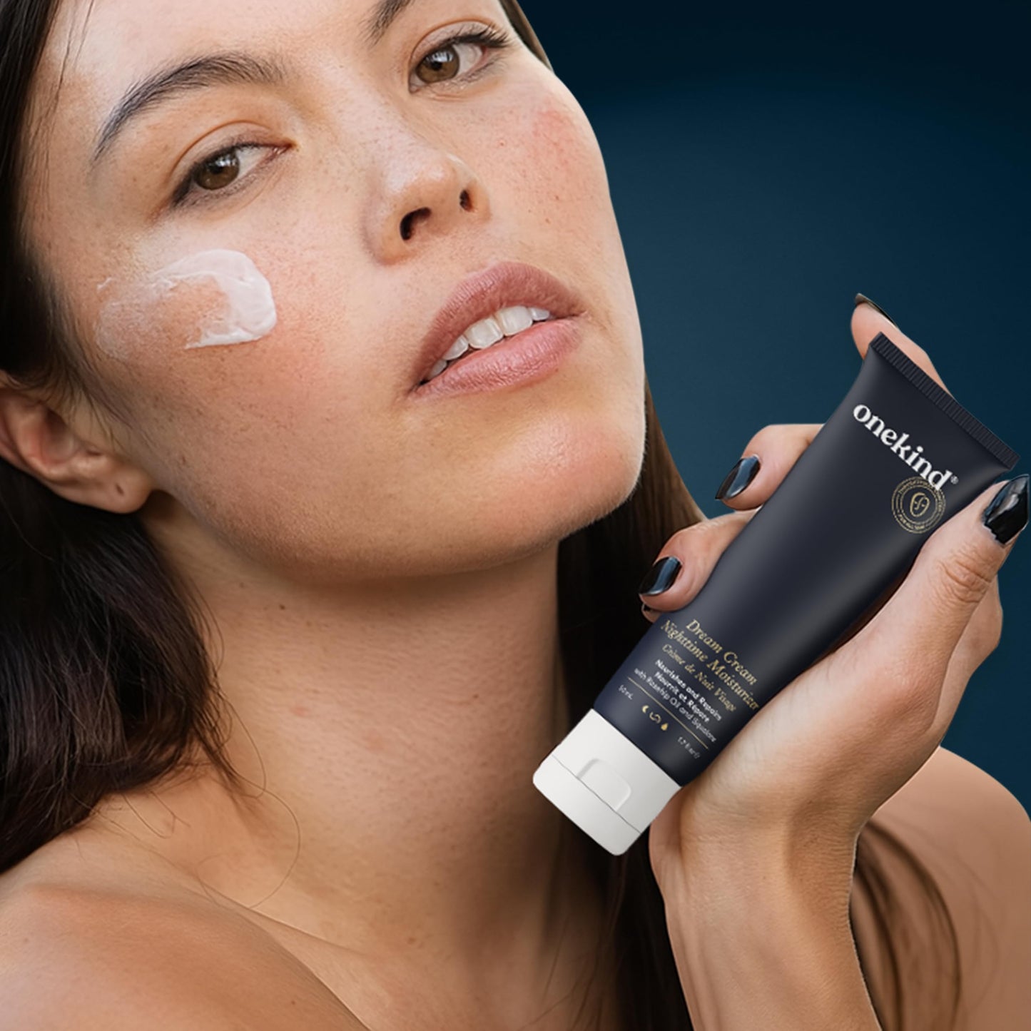 Onekind Dream Cream Night Moisturizer – Hydrating Anti-Aging Face Cream with Squalane, Rosehip & Shea Butter, Fragrance-Free, Vegan, 1.7 oz