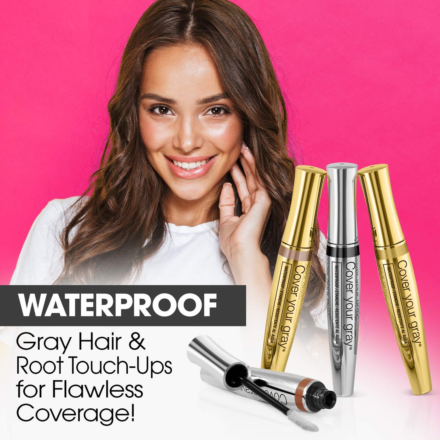 Cover Your Gray Brush-In Wand - Medium Brown
