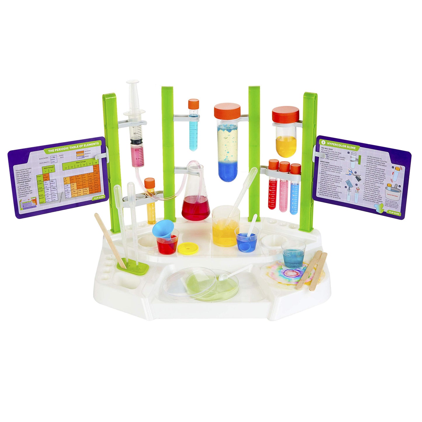 Thames & Kosmos Ooze Labs Chemistry Station Kit – 20 Fun Science Experiments with Safe Slime, Acids, Bases, Chromatography & More