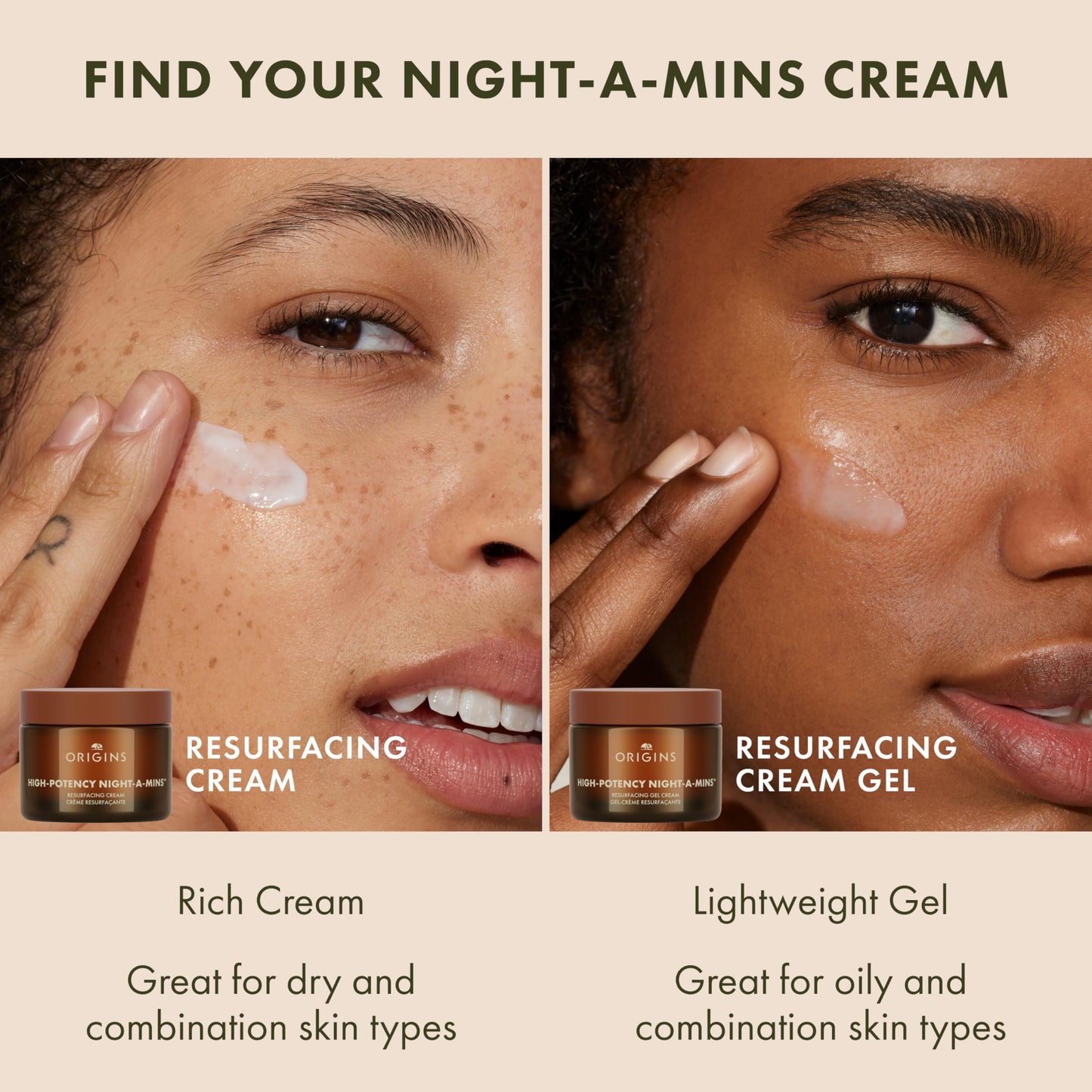Origins High-Potency Night-A-Mins Resurfacing Face Moisturizer with Jojoba and Squalane | Night Cream, 1.7 Fl Oz