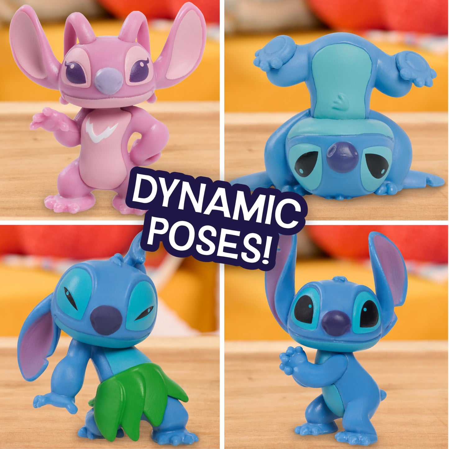 Just Play Disney Stitch 11-Piece Collectible Figure Set with Accessories, 2-inch Figurines for Kids & Home Decoration, Ages 3+