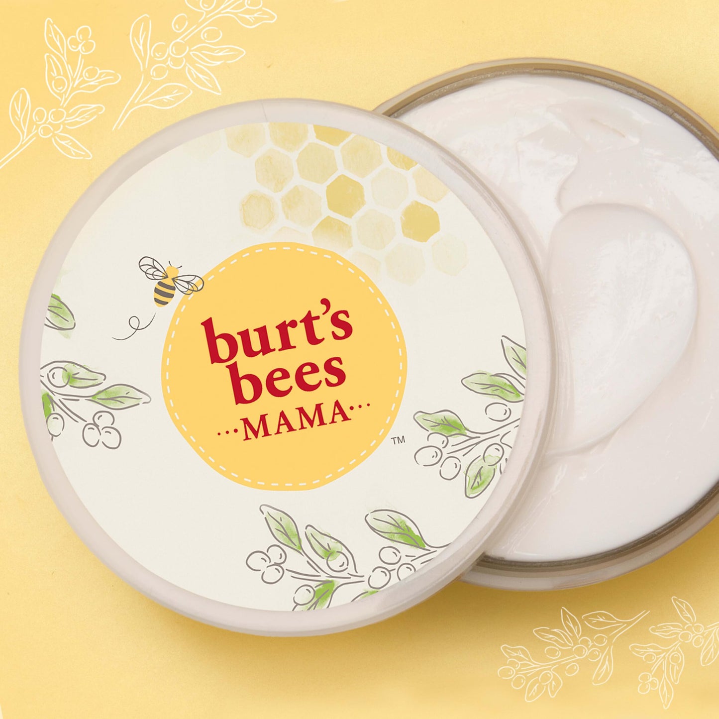 Burt’s Bees Mama Belly Butter, 6.5 oz – Stretch Mark Cream for Pregnancy & Postpartum, Shea Butter & Vitamin E, Moisturizing Prenatal Gift