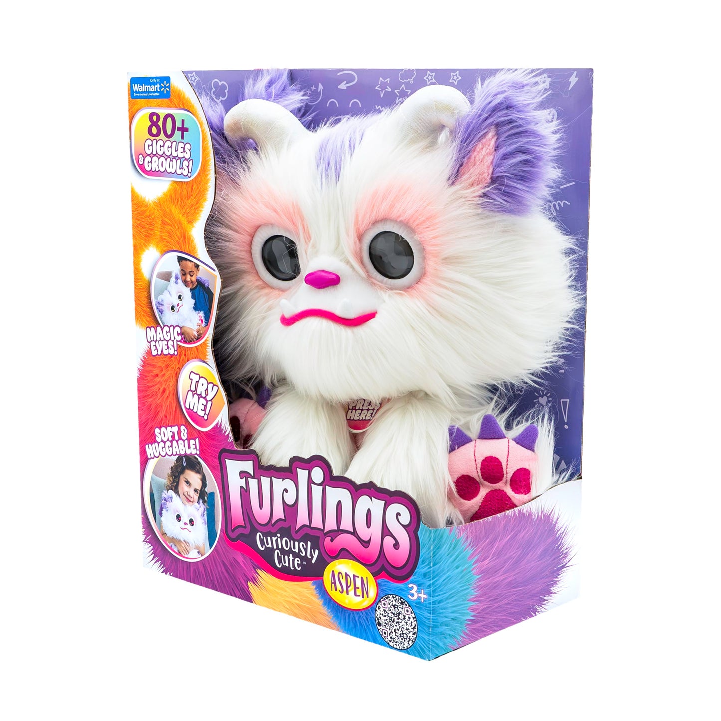 Aspen - 13" Interactive Plush Toy, 80+ Sounds & Animations, Gift for Girls & Boys 3+