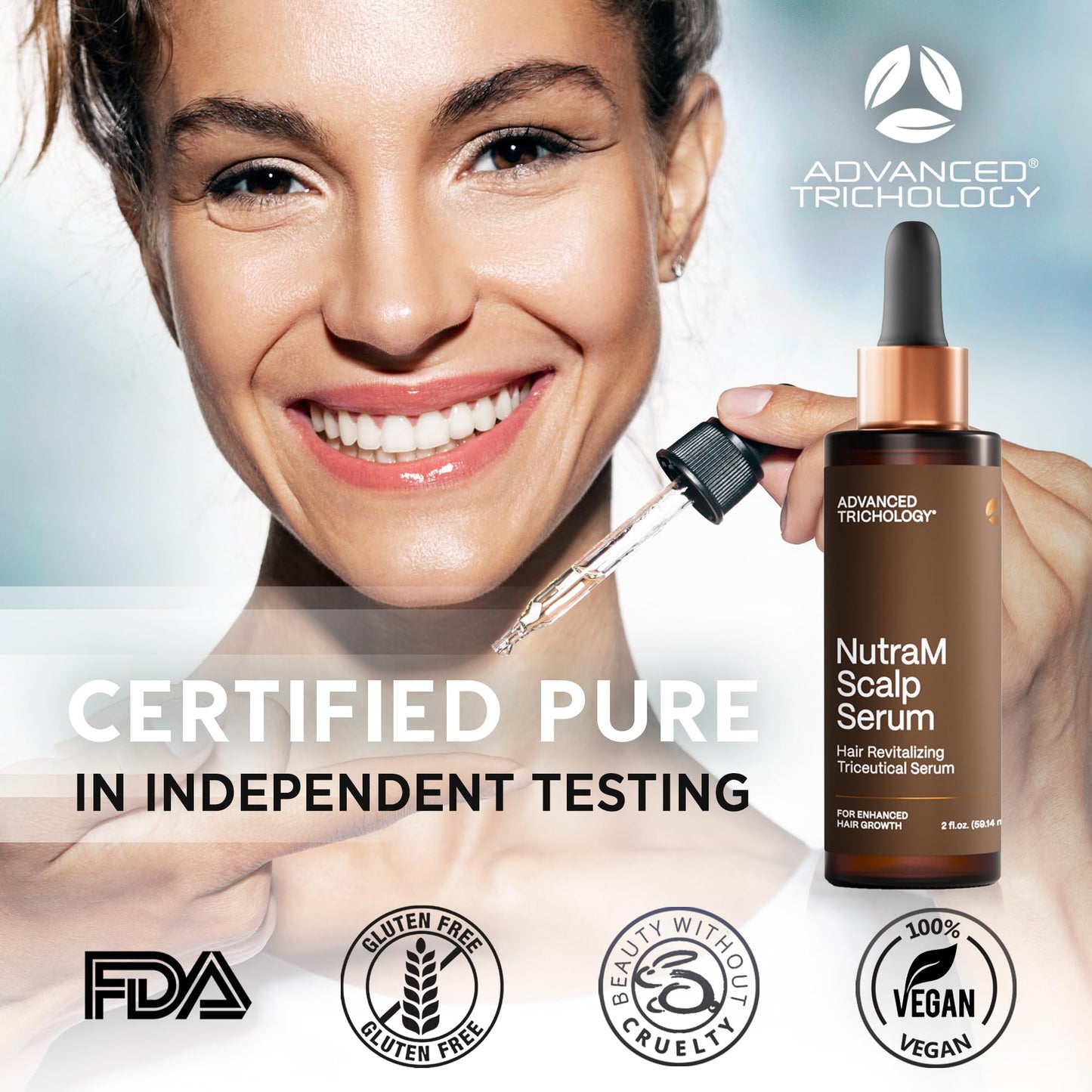 NutraM Hair Growth Serum – Dermatologist Tested, AHLA Approved | DHT Blocker for Thinning Hair in Men & Women | 20 Years of Clinic Expertise