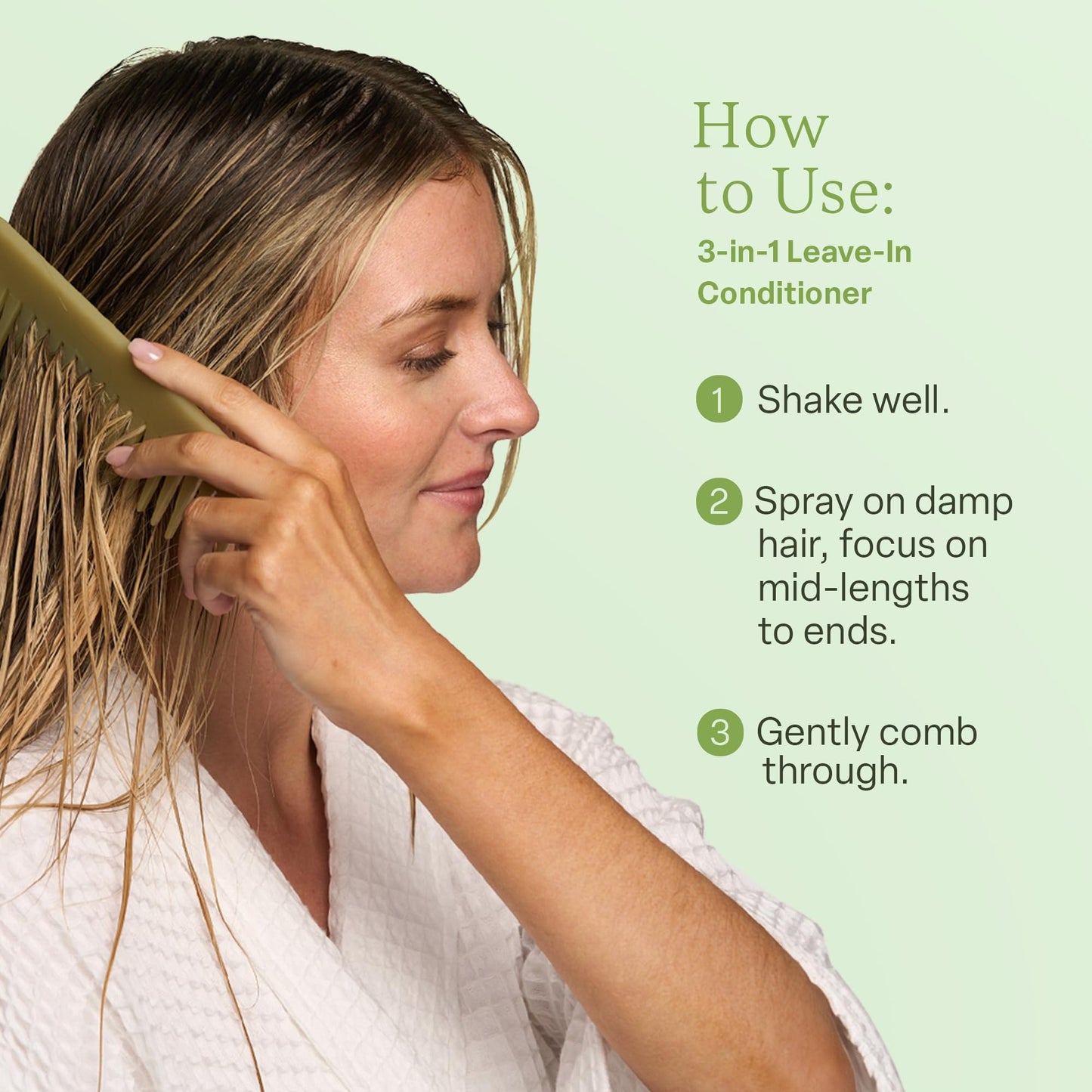 Divi 3-in-1 Leave-In Conditioner Spray – Detangler, Heat Protectant & Frizz Control for Smooth, Shiny Hair – Lightweight, All Hair Types, 6.5 Fl Oz