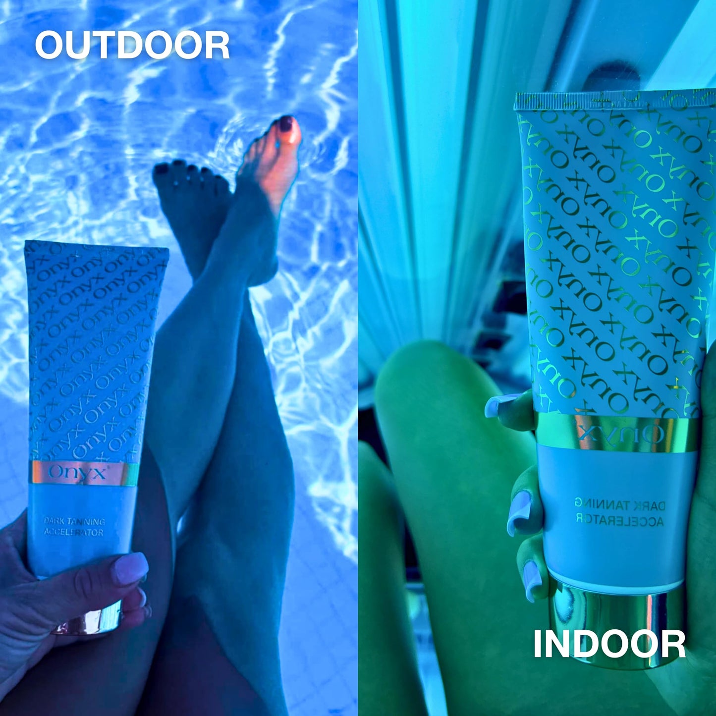 Onyx Strongest Dark Tanning Accelerator Lotion – Indoor & Outdoor Tan Enhancer, Boosts Melanin, No Streaks or Stains, Hydrating Tropical Scent, No SPF