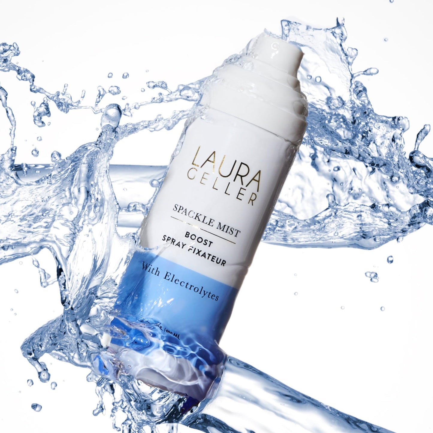LAURA GELLER New York Spackle Mist Boost Setting Spray – Long-Lasting, Dewy Finish, Electrolytes & Blue Light Protection