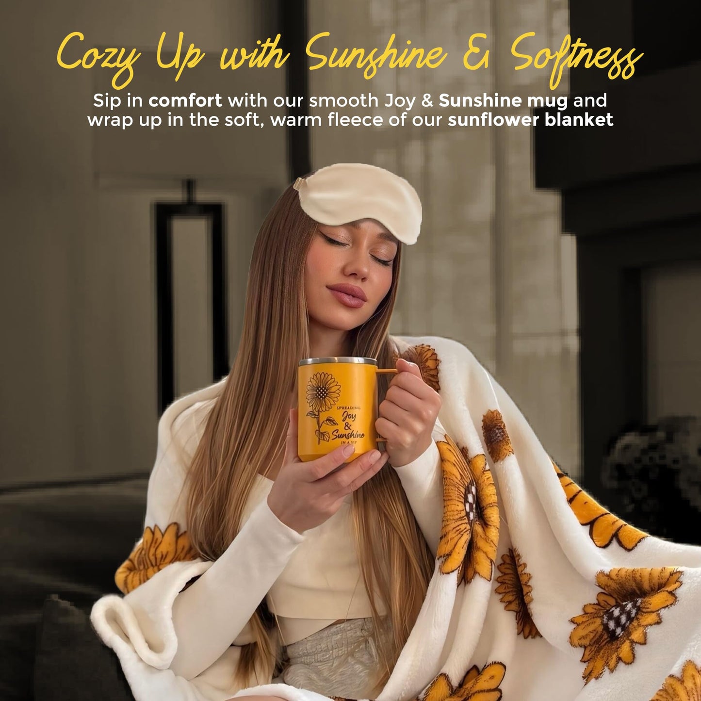 18Pcs Sunflower Gift Basket for Women – Unique Birthday, Friendship & Get Well Soon Care Package – Sunshine Box for Best Friend or Sister