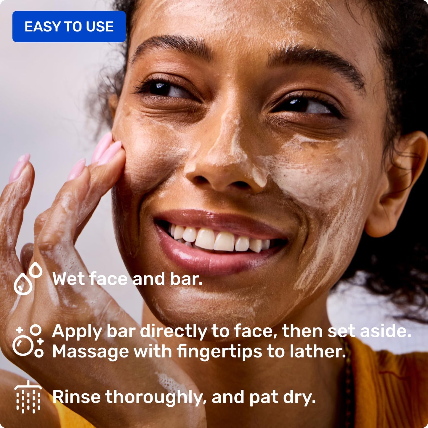 Ethique Hydrating - Solid Face Cleanser for All Skin Types - Plastic-Free, Vegan, Cruelty-Free, 3.9 oz (Pack of 1: 2 bars)