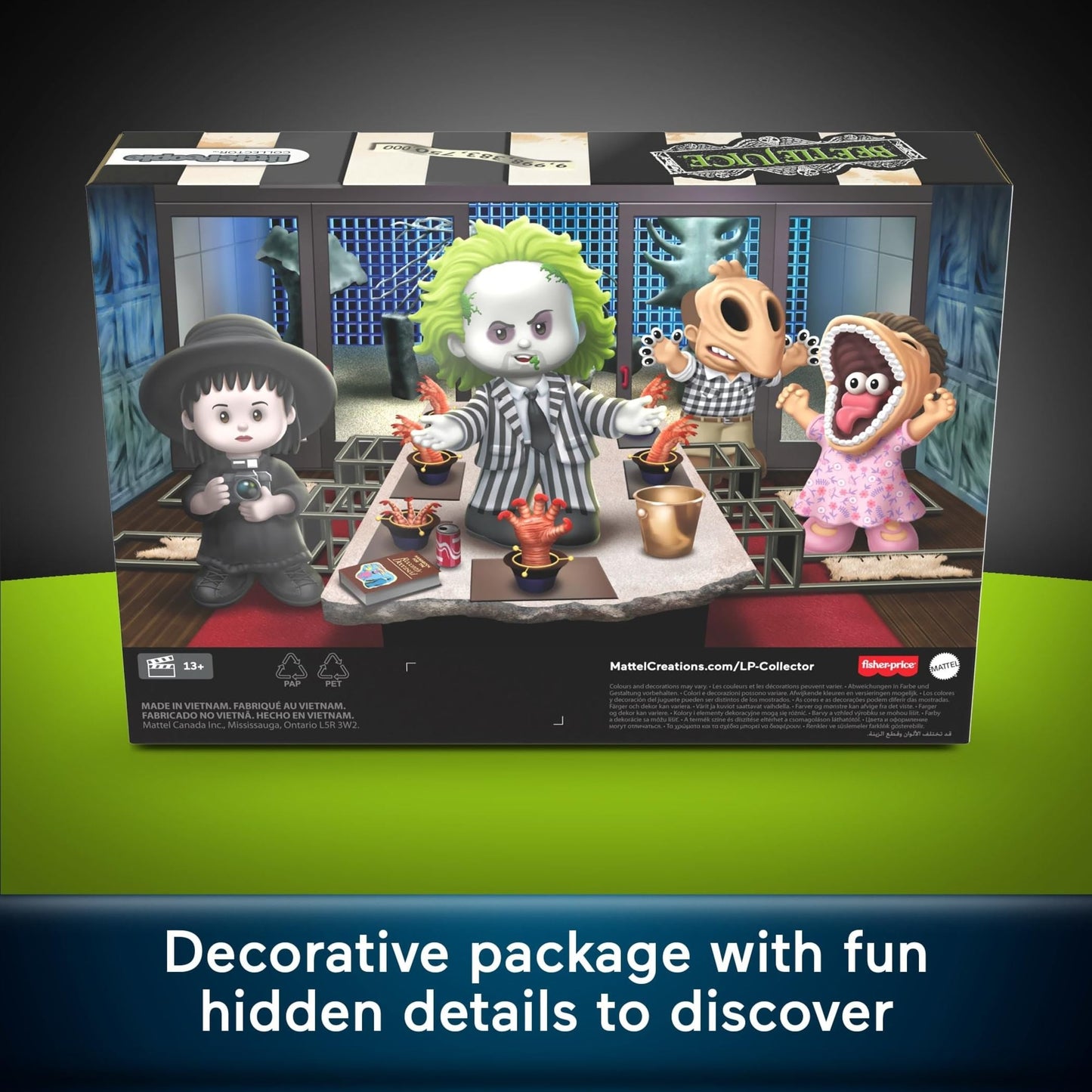Little People COLLECTOR Beetlejuice Special Edition Set for Movie Fans, 4 Character Figures in a Display Package (Amazon Exclusive)