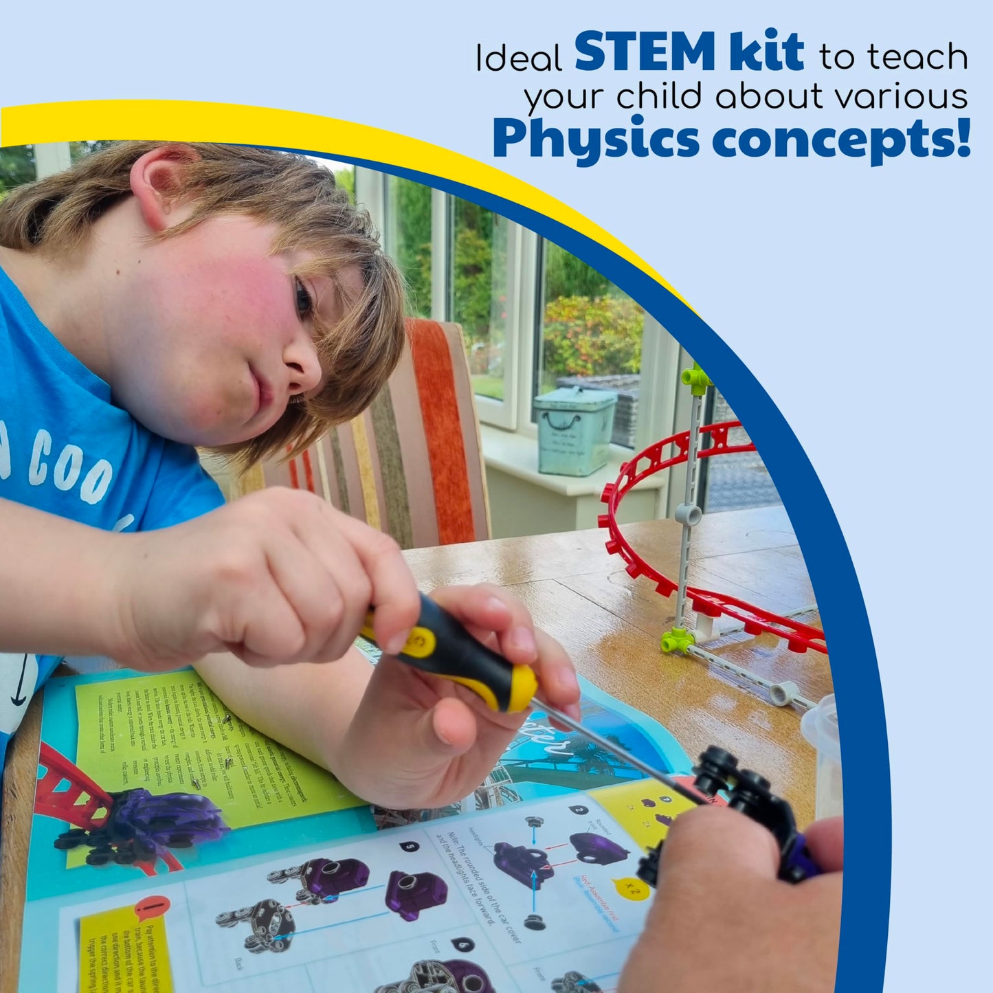 Thames & Kosmos Roller Coaster STEM Kit – Build & Experiment with Working Models, Explore Physics, Forces, Motion, Energy & Velocity