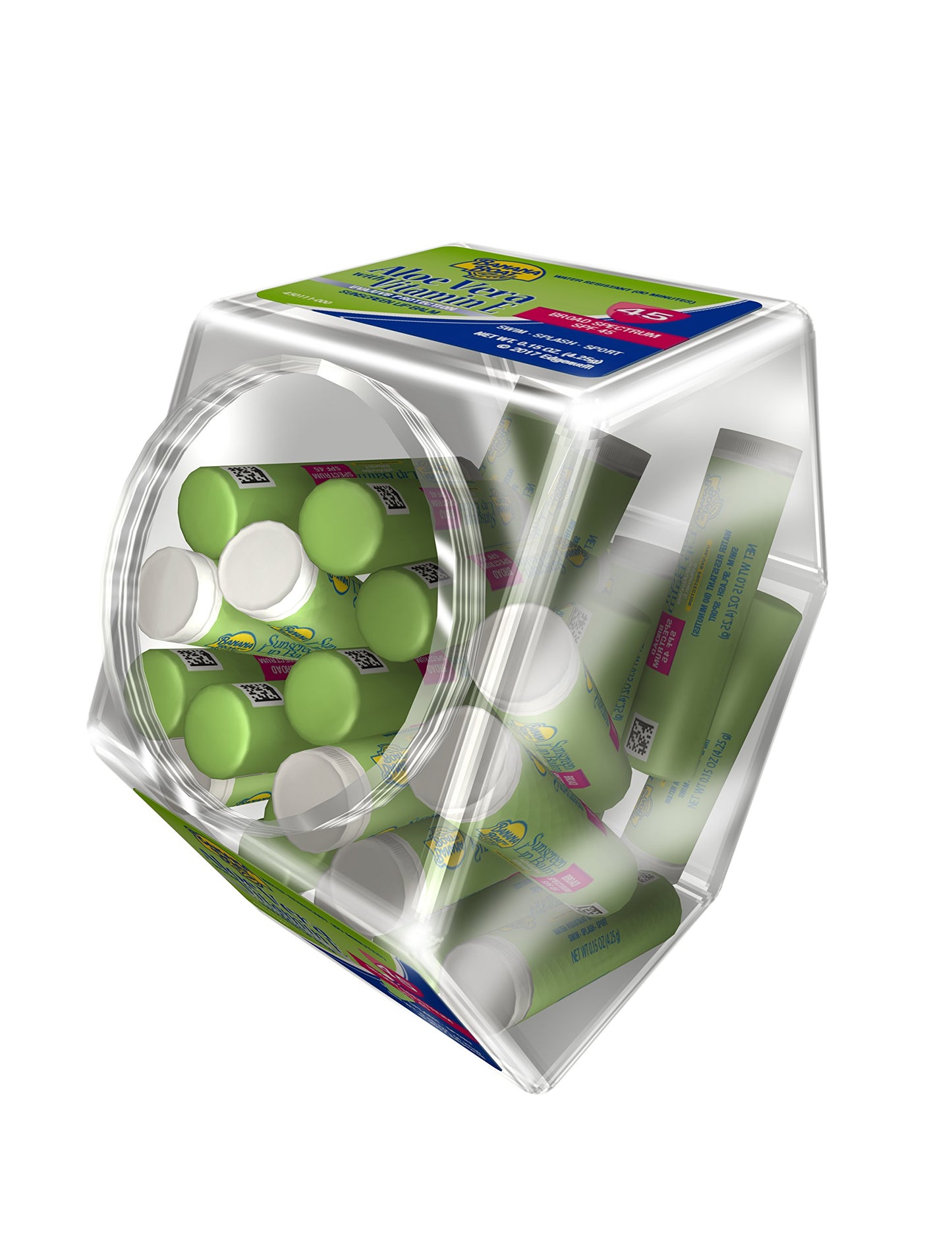 Banana Boat SPF Lip Balm with Aloe Vera & Vitamin E, 0.15oz | Beach Essentials, Moisturizing Lip Sunscreen SPF 45, Travel Sunscreen for Lips, 0.15oz