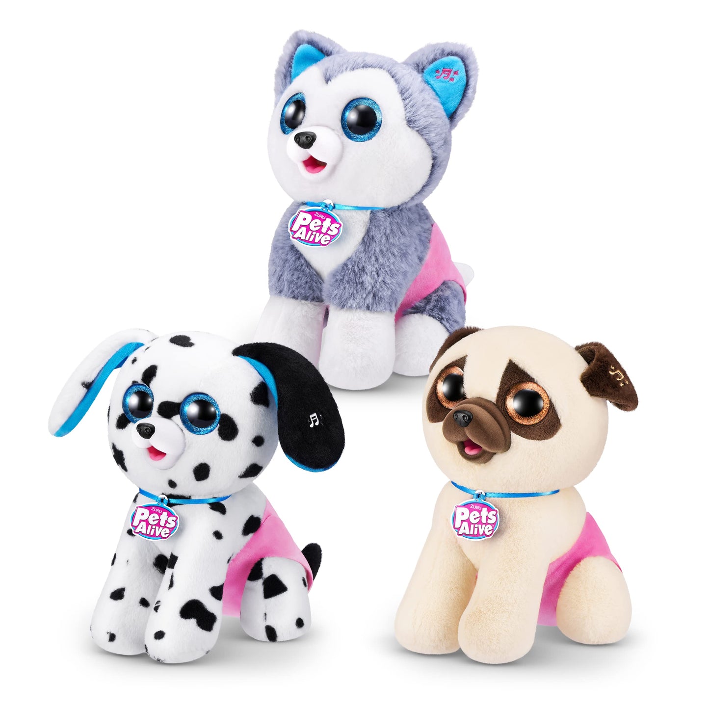 Pets Alive Pooping Puppies Husky by ZURU – Ultra Soft Interactive Plush Puppy Toy for Kids, Fun Surprise Electronic Pet