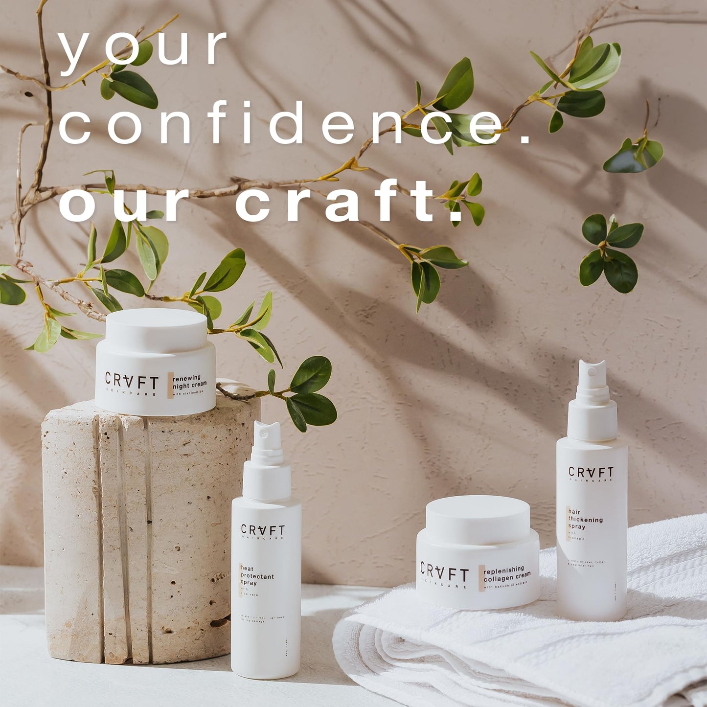 CRVFT Hair Heat Protectant Spray 4oz – Lightweight, Thermal Hair Protection Spray for Blow Drying, Flat Iron & Curling Iron – Prevents Damage/Breakage