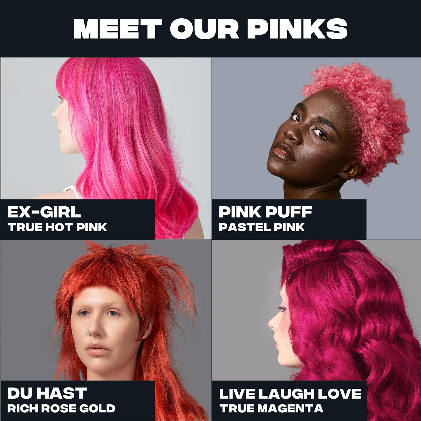 Good Dye Young Semi-Permanent Hair Color Pink Puff – Vibrant Pink Hair Dye, Vegan & Cruelty-Free, Non-Damaging, Lasts up to 24 Washes, 5 fl oz