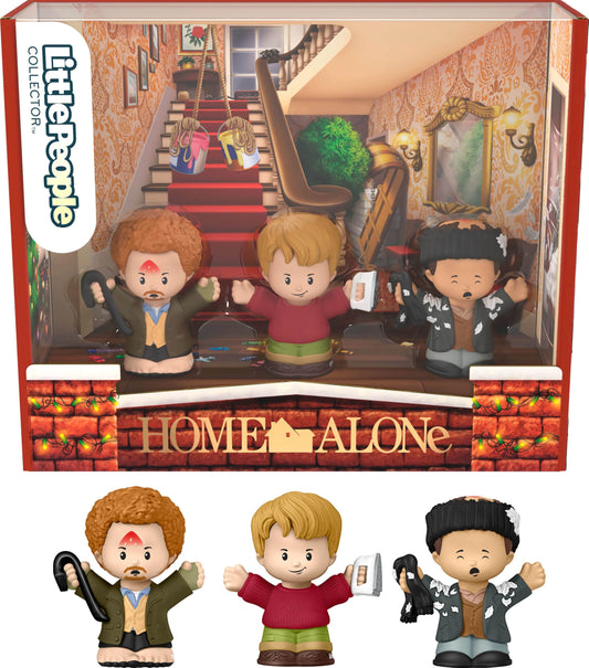 Little People Collector Home Alone Special Edition Set for Movie Fans, 3 Character Figures in a Display Package