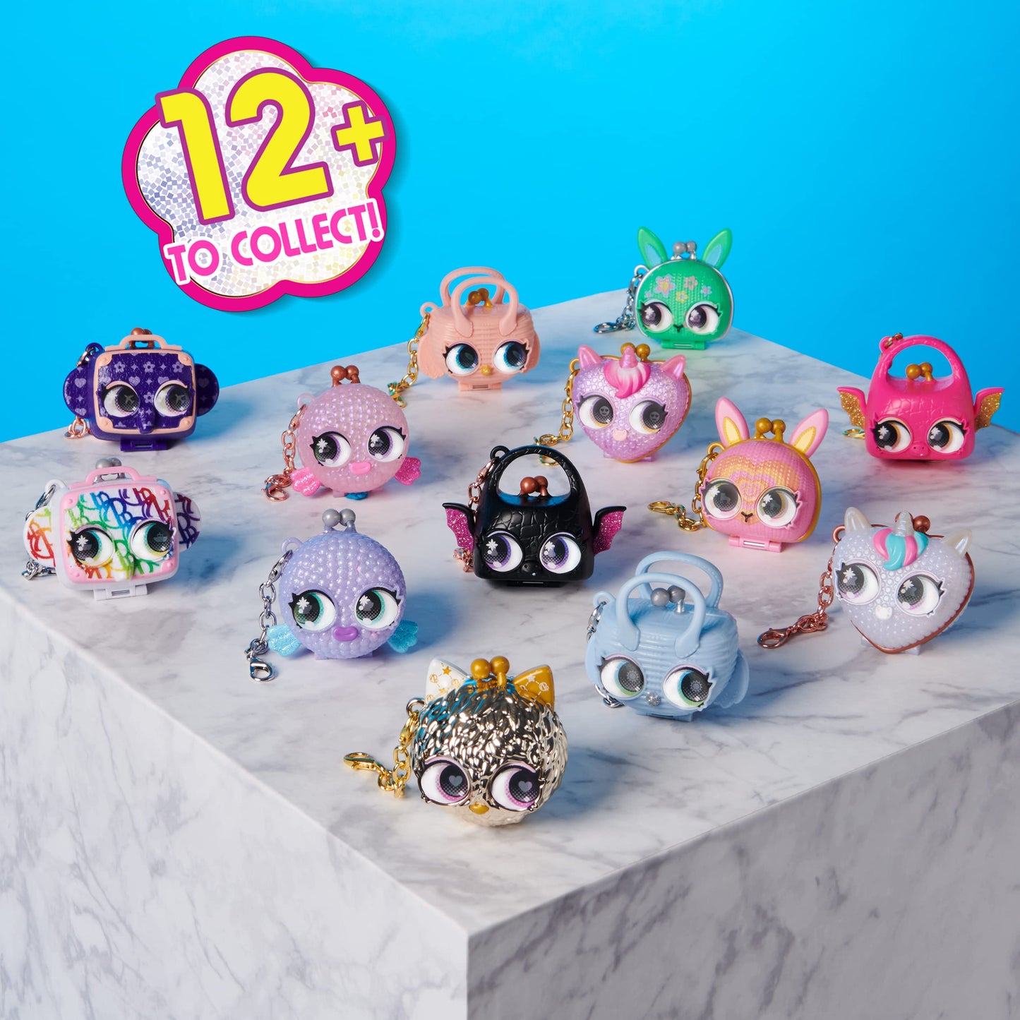 Purse Pets Luxey Charms, 2-Pack Collectible Kids Purse Accessories & Shoulder Bag Charms (Styles May Vary), Blind Box Coin Purse, Girls & Tween Gifts